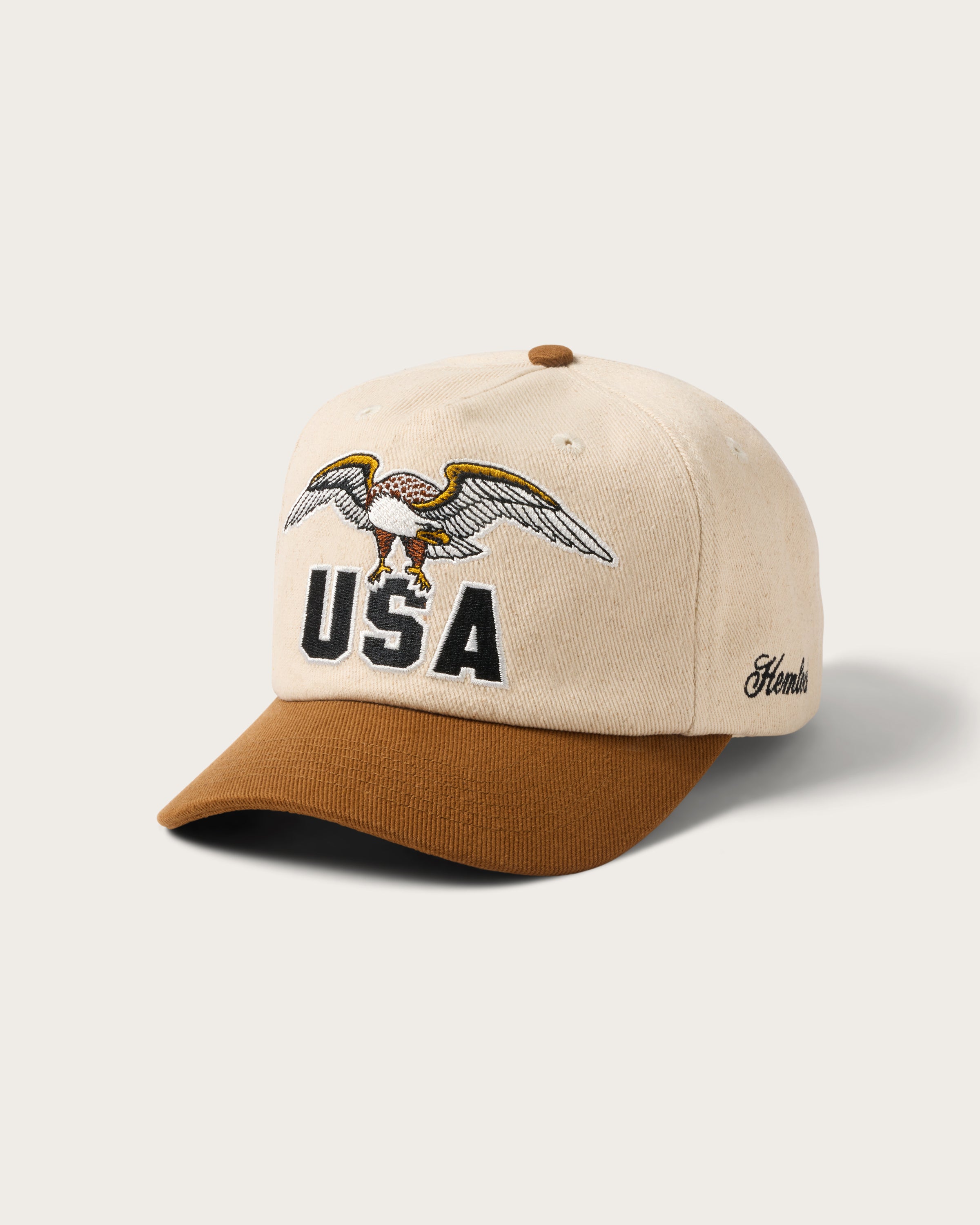 USA Baseball Hat Brown – Hemlock Hat