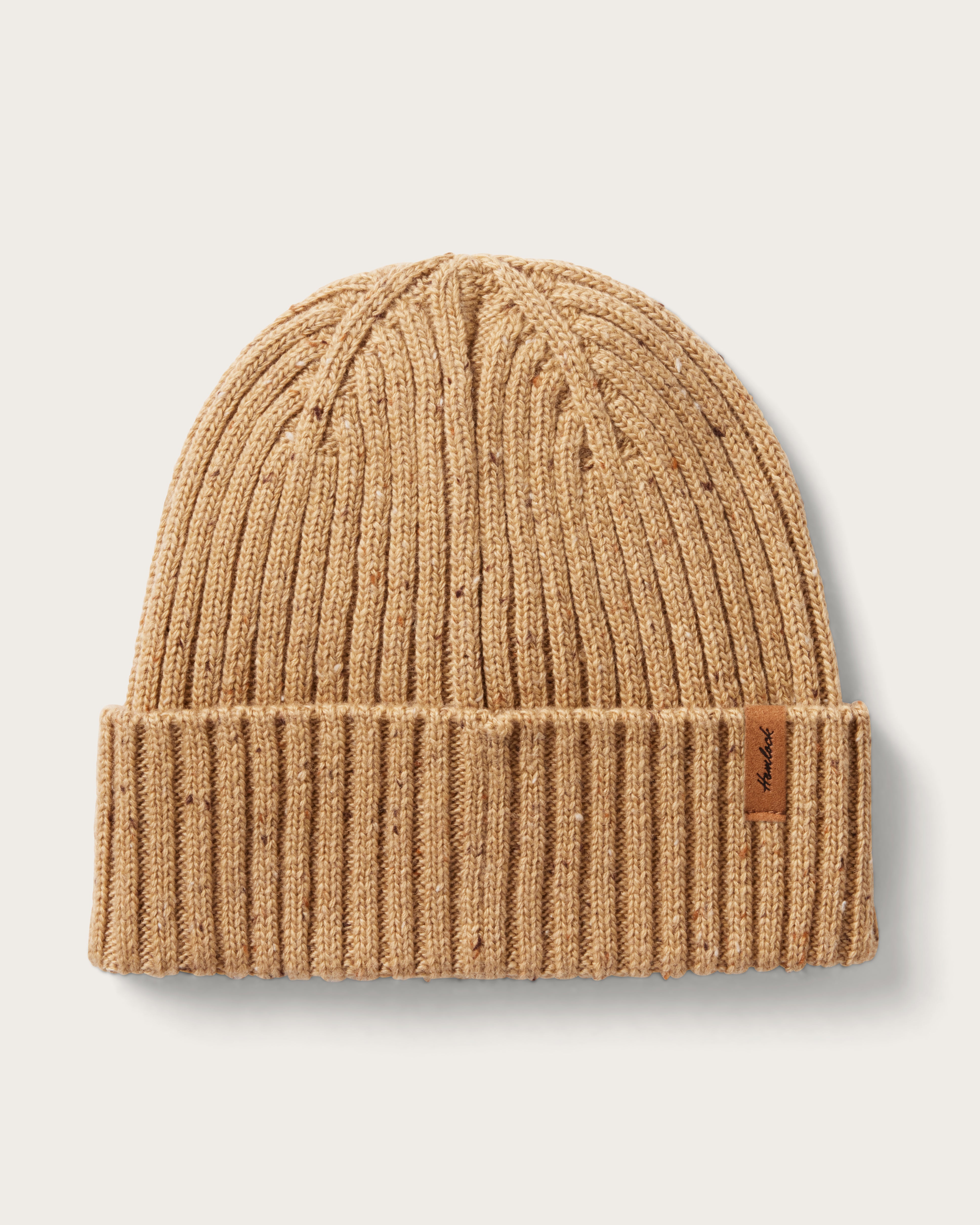 Hawthorne Fleck Beanie in Sand – Hemlock Hat - Main Image