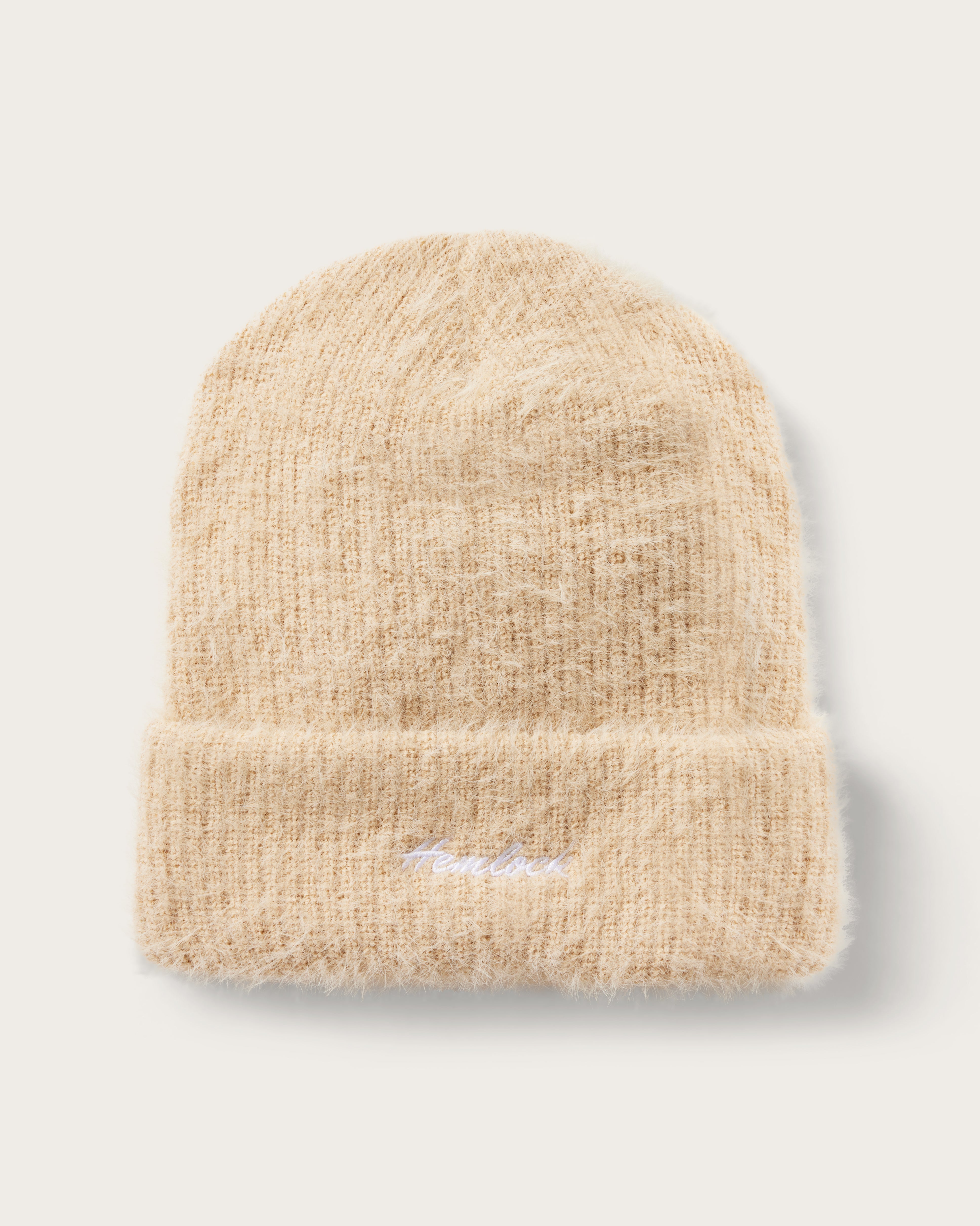 theredthread S fuzzy knit beanie / white THEREDTHREAD / ザ