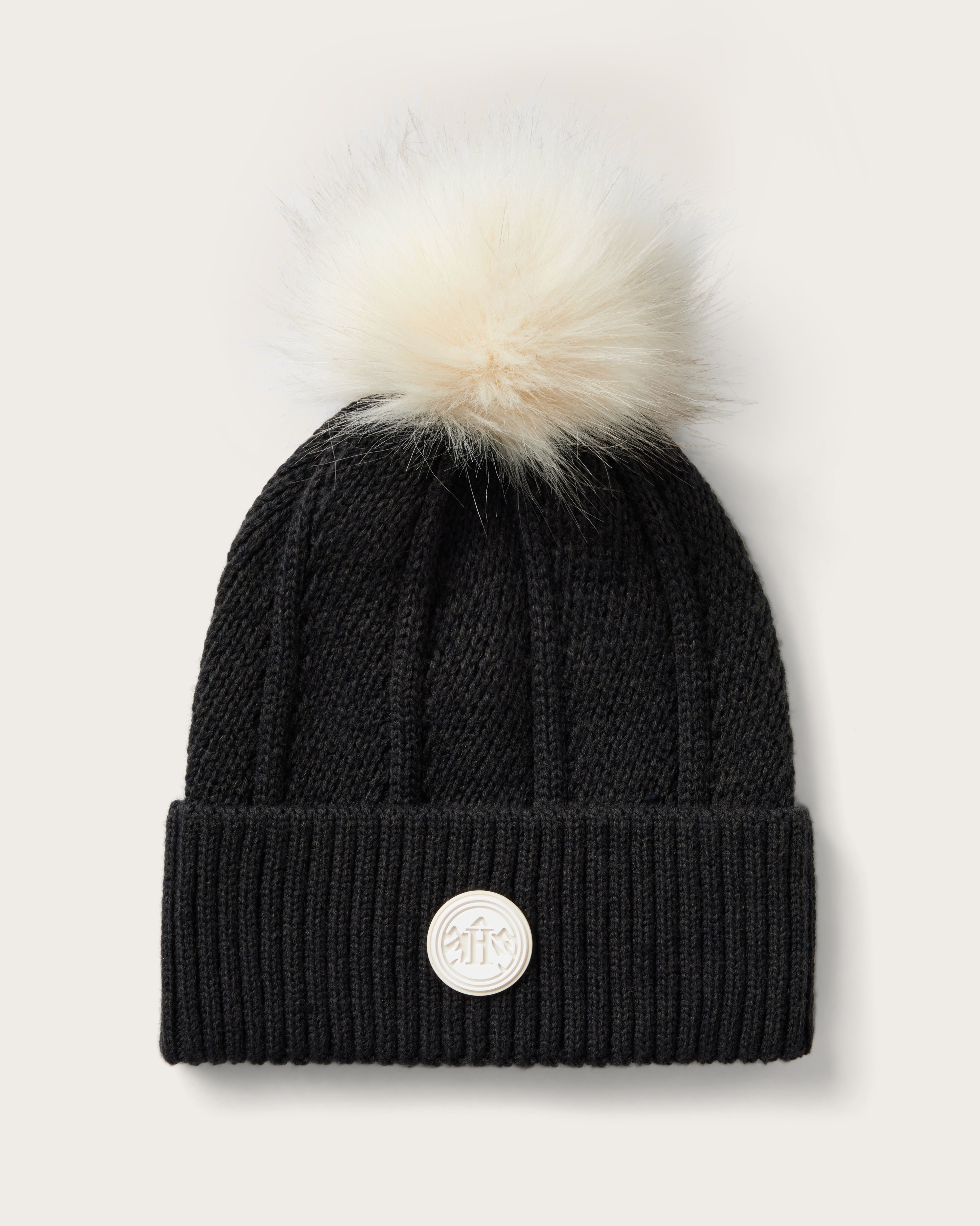 Willow Pom Beanie in Black โ Hemlock Hat