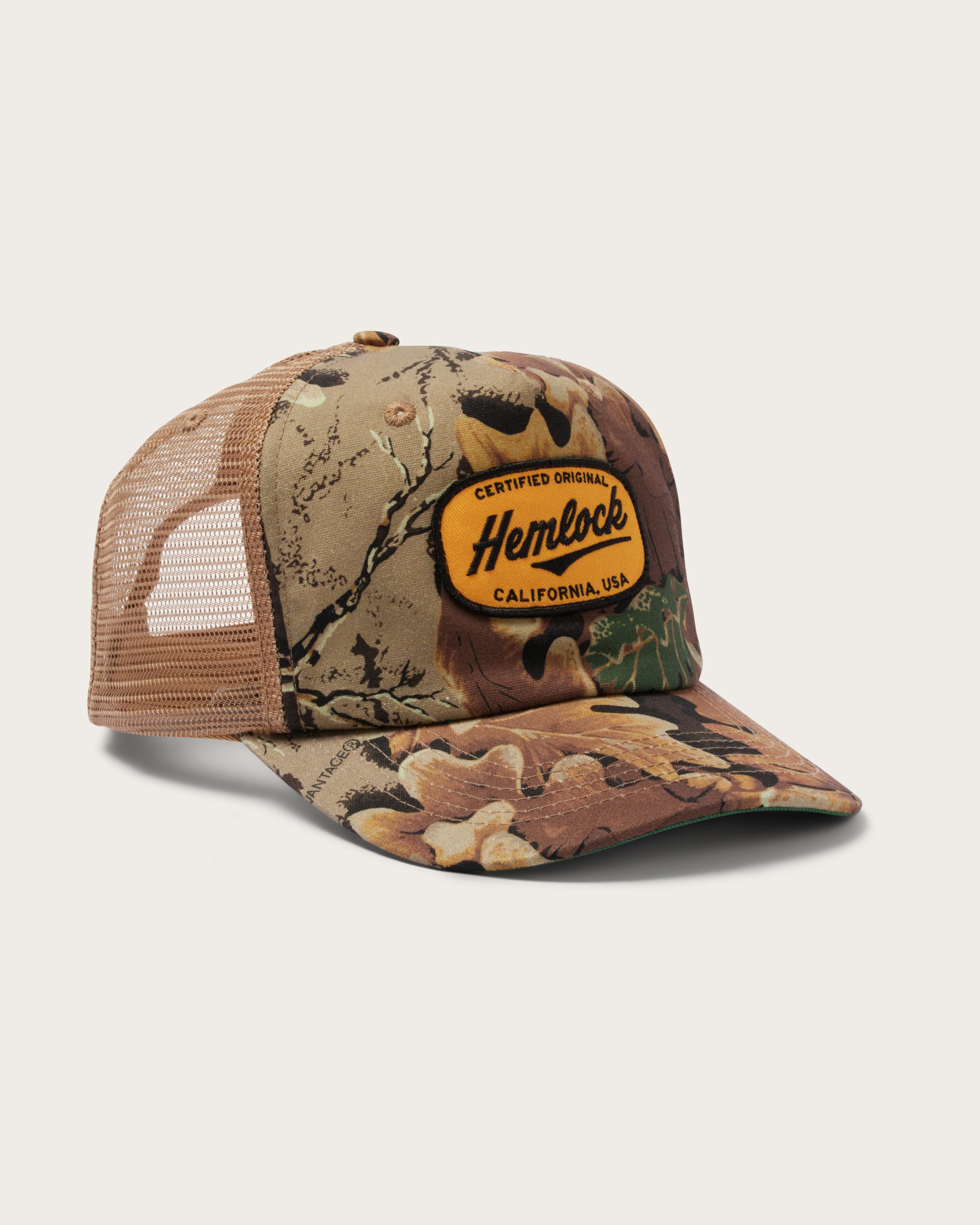 Hemlock Trucker Hat Realtree® Advantage Camo print side view