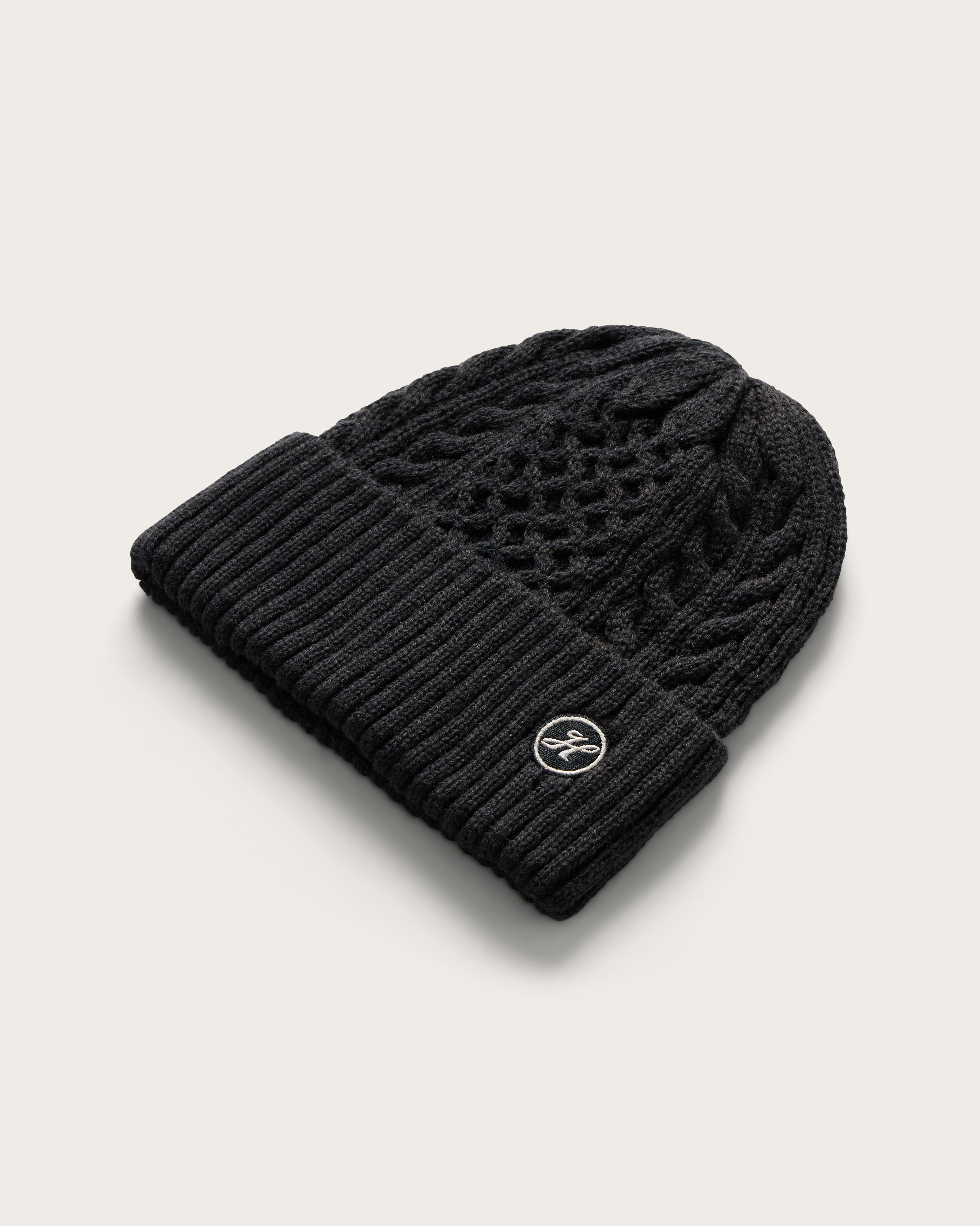 Tech Design Biceps Flex Embroidered Beanie – Knit Winter Hat In Black