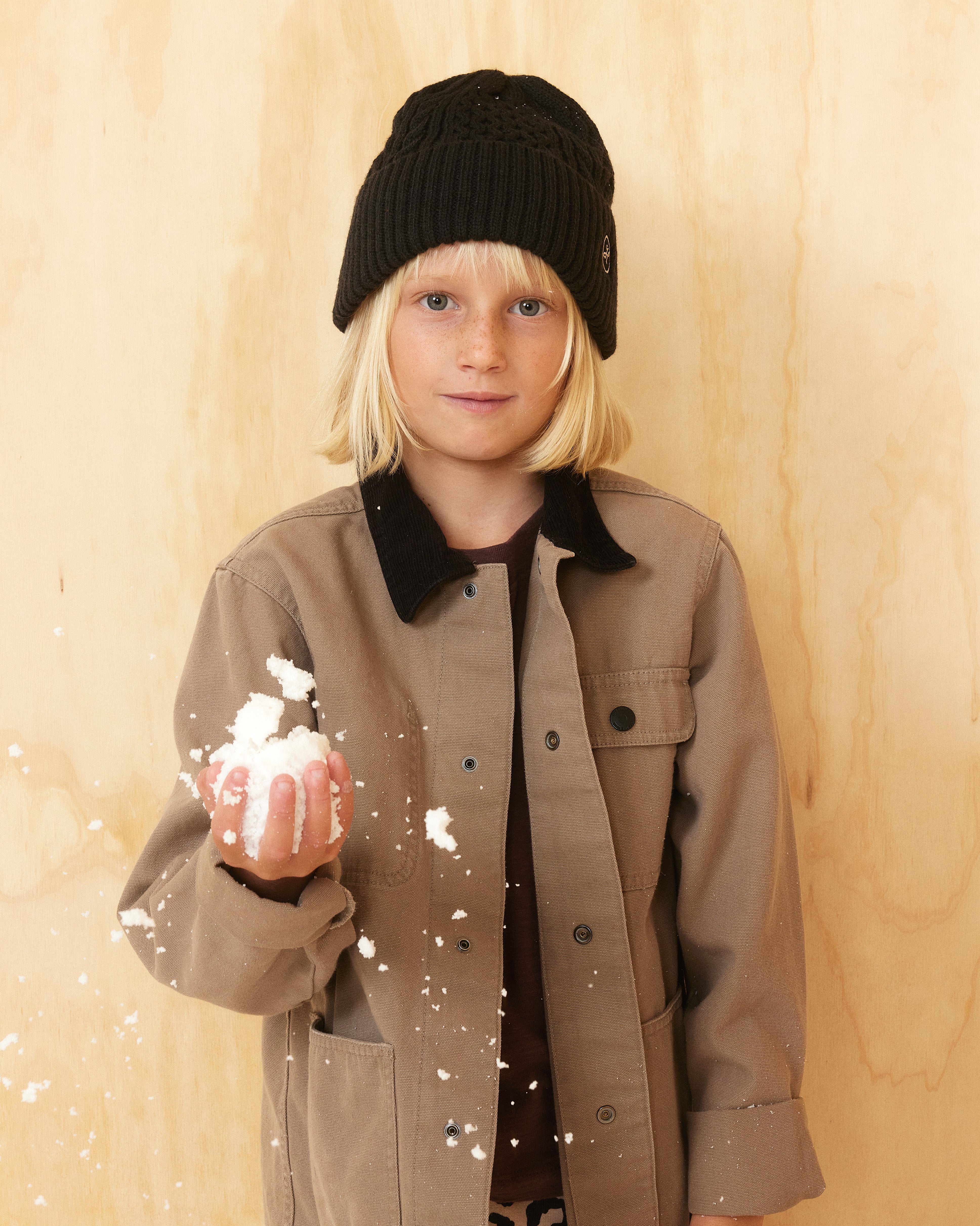 Kids Vulcan Cable Knit Beanie in Black – Hemlock Hat Co.
