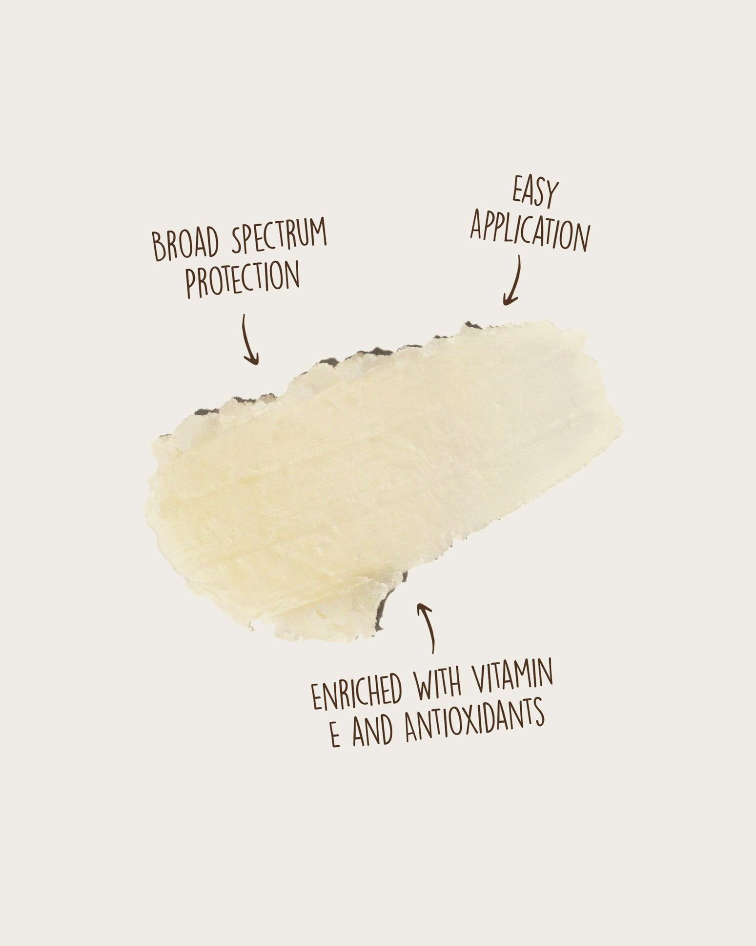 Sun Bum Original SPF 30 Sunscreen Face Stick product details that says Broad spectrum protection, easy application, and enriched with vitamin E and antioxidants.