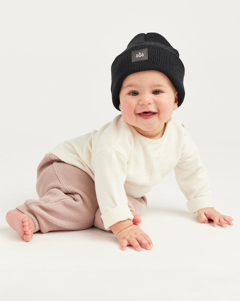 Baby Beacon Beanie in Black - undefined - Hemlock Hat Co. Beanies - Baby