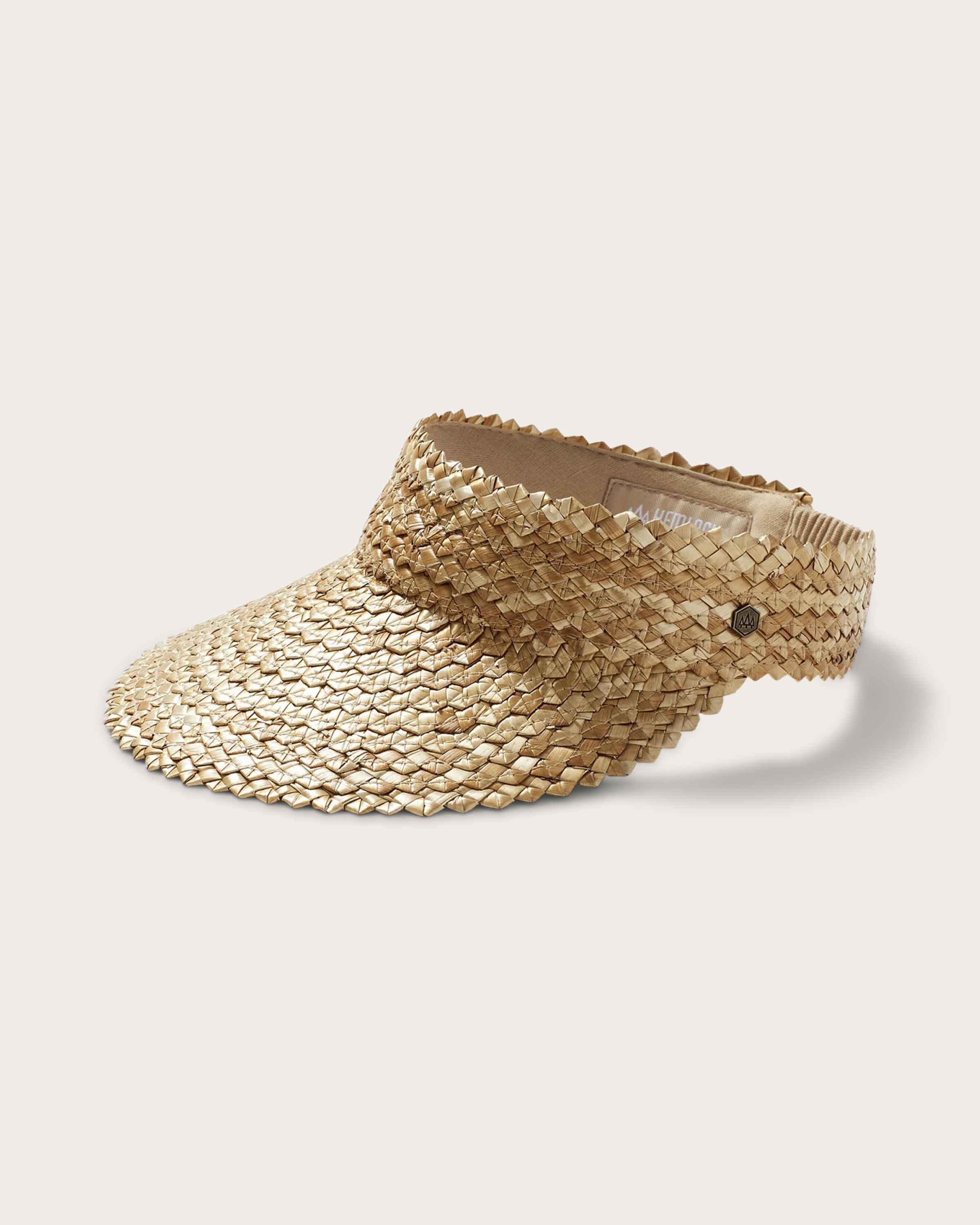 Capri Straw Visor | Straw Visor Elastic Strap | Hemlock Hat Co.