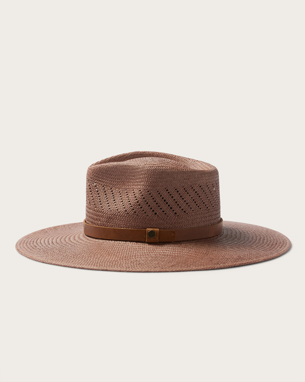 Isla Panama Straw Fedora in Taupe