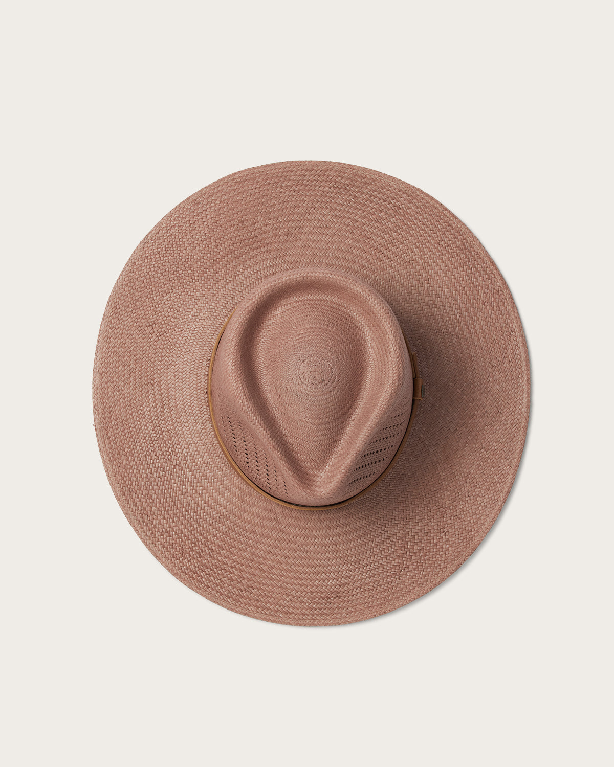 Isla Panama Straw Fedora in Taupe