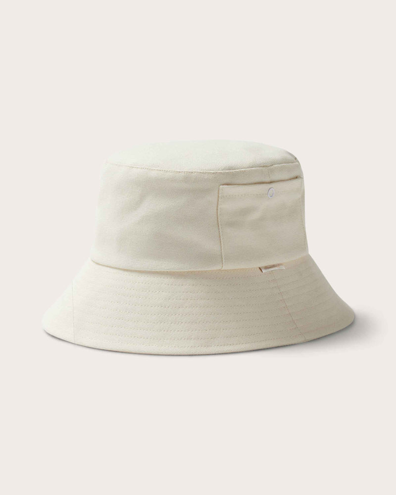 Hemlock Isle Cotton Bucket Hat in Bone