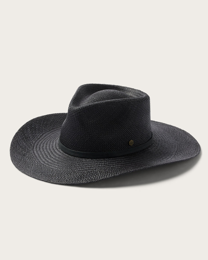 Lazo Panama Straw Cowboy in Black