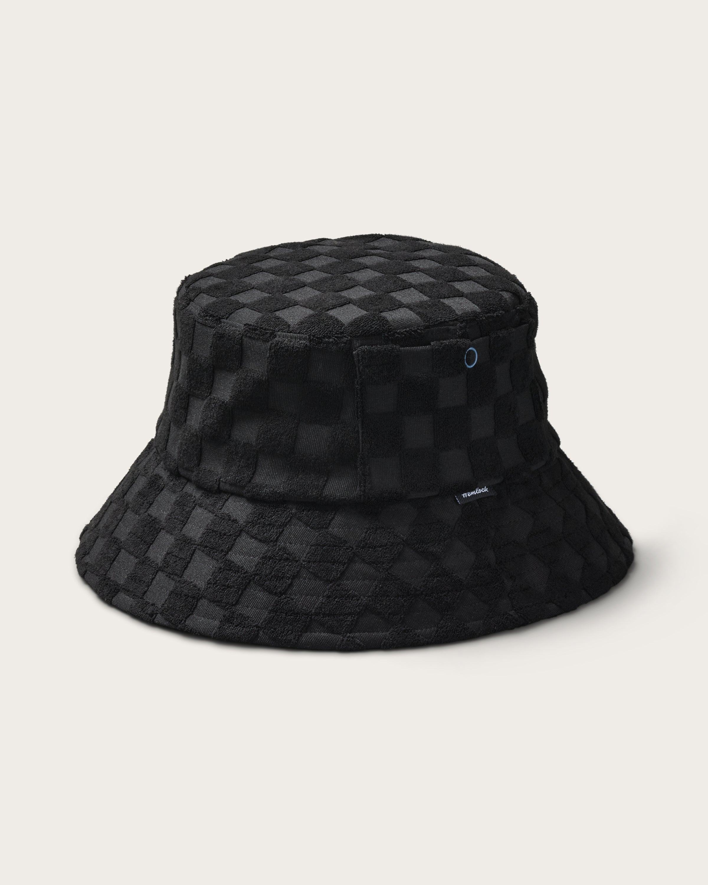 Marina Bucket in Black Check – Hemlock Hat Co. Marina Bucket in Black Check – Hemlock Hat Co.