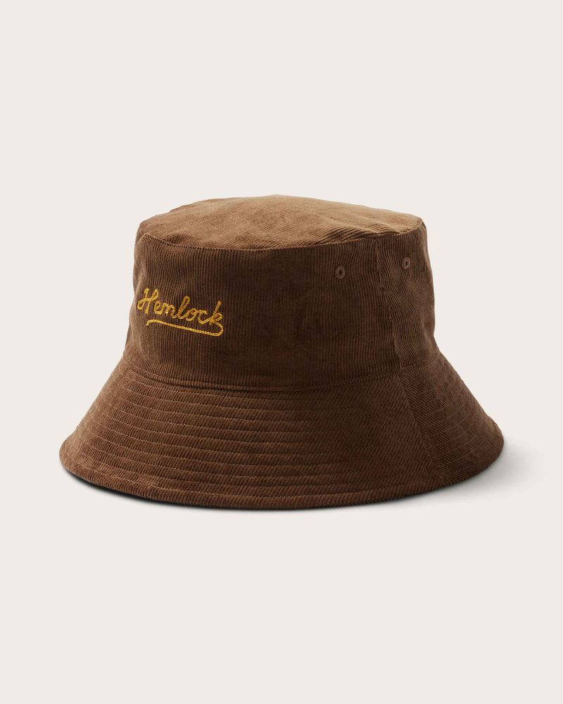 Hemlock Newport Corduroy Bucket Hat in Mocha