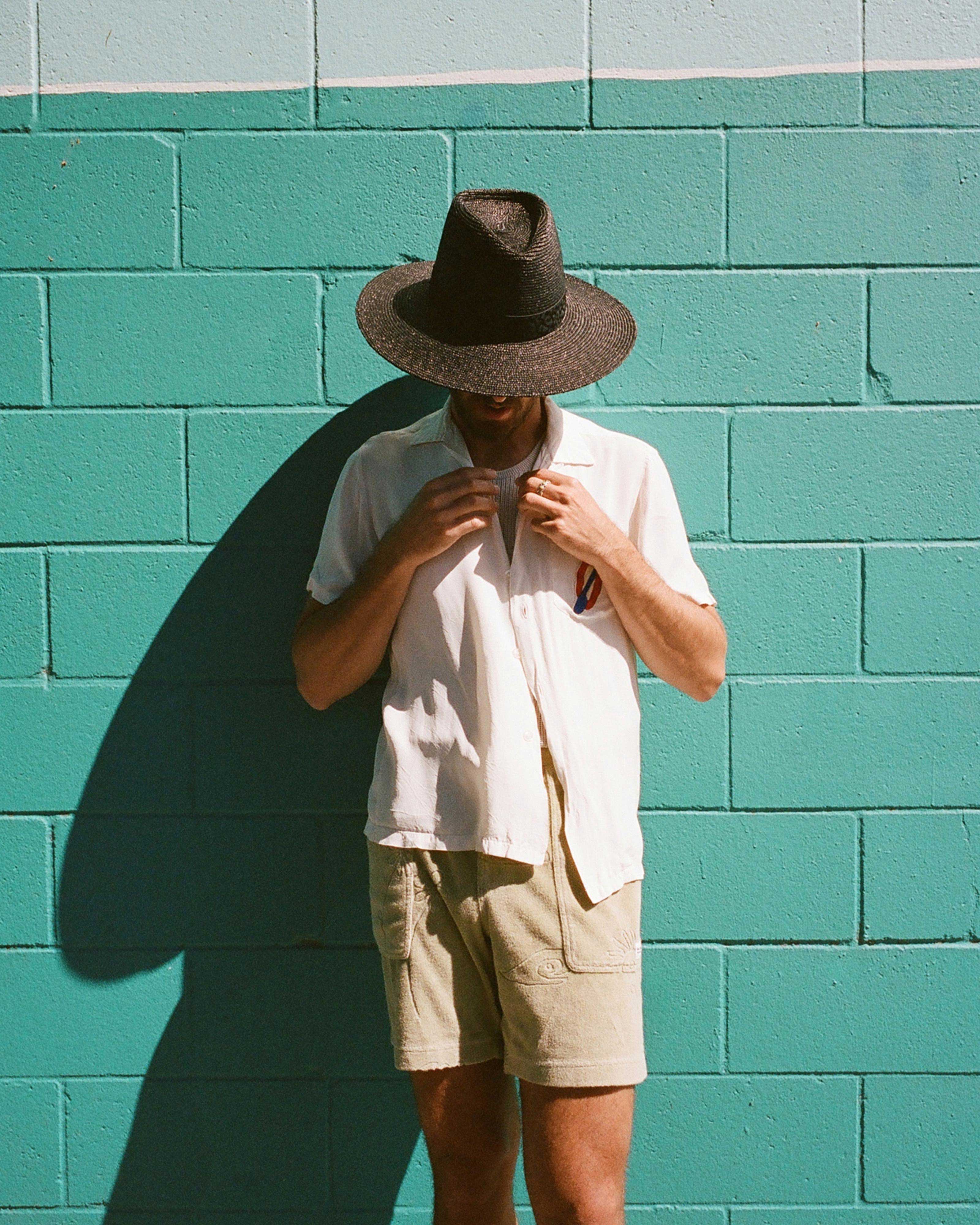 Sloan Fedora in Onyx – Hemlock Hat Co