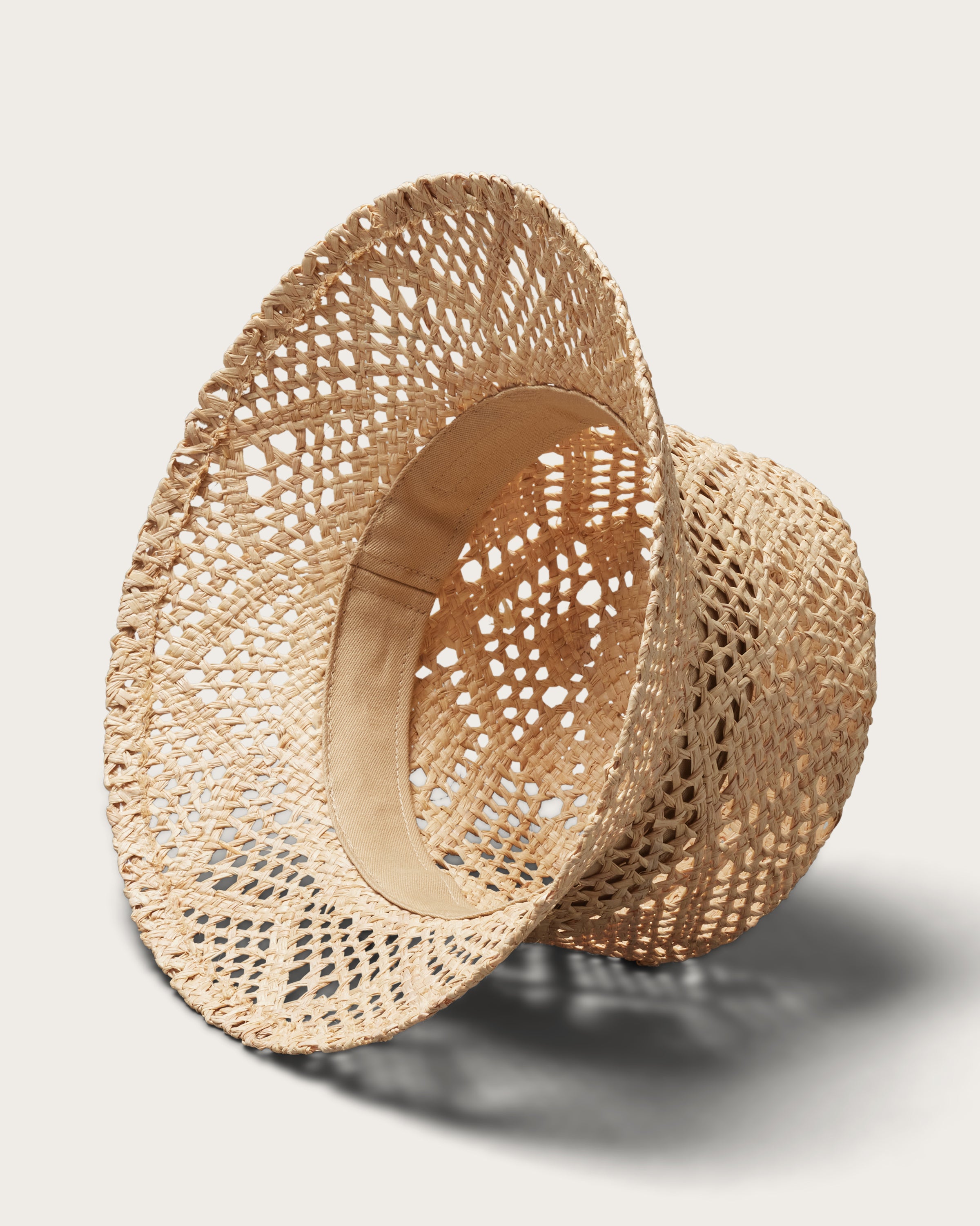 Hemlock Sofia Straw Bucket interior