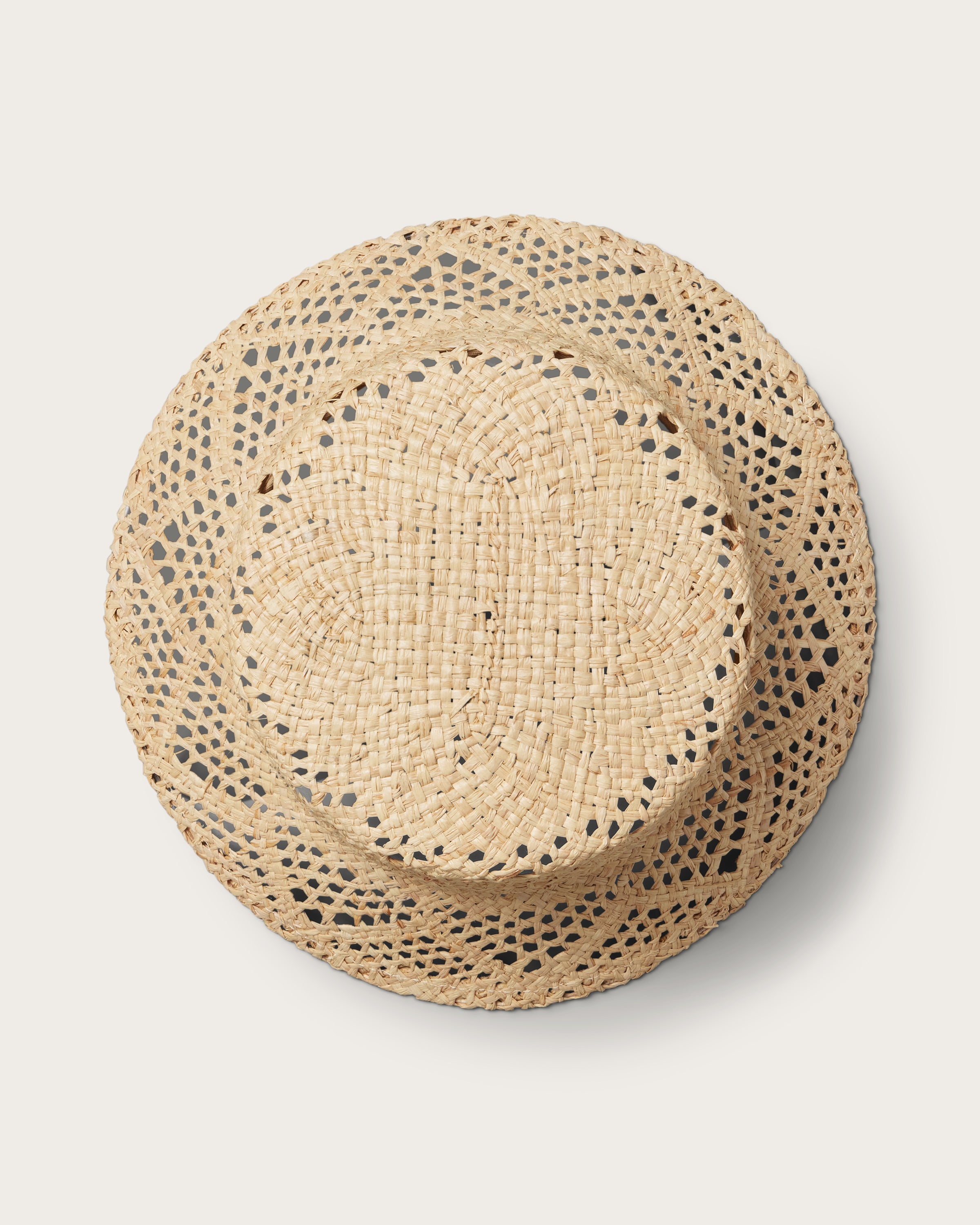 Hemlock Sofia Straw Bucket top view