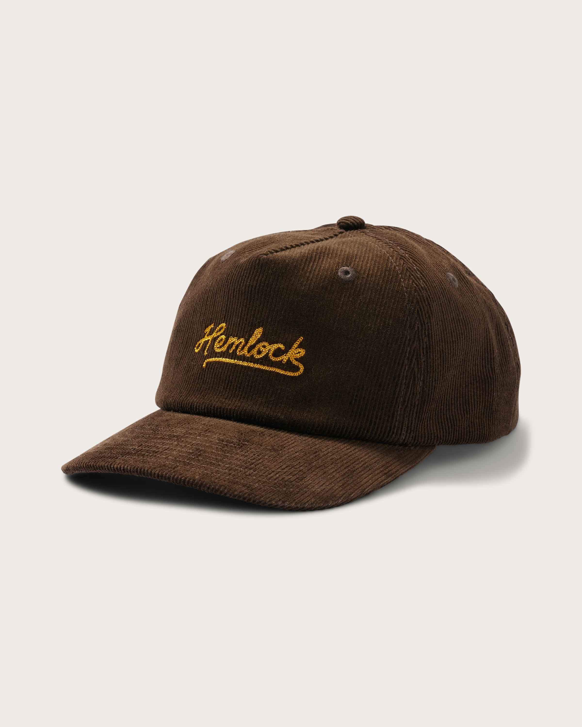 Hemlock Wesley Corduroy Baseball Hat in Mocha