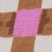 Swatch of the UPF 50+ Lifeguard in Pink Check under brim print