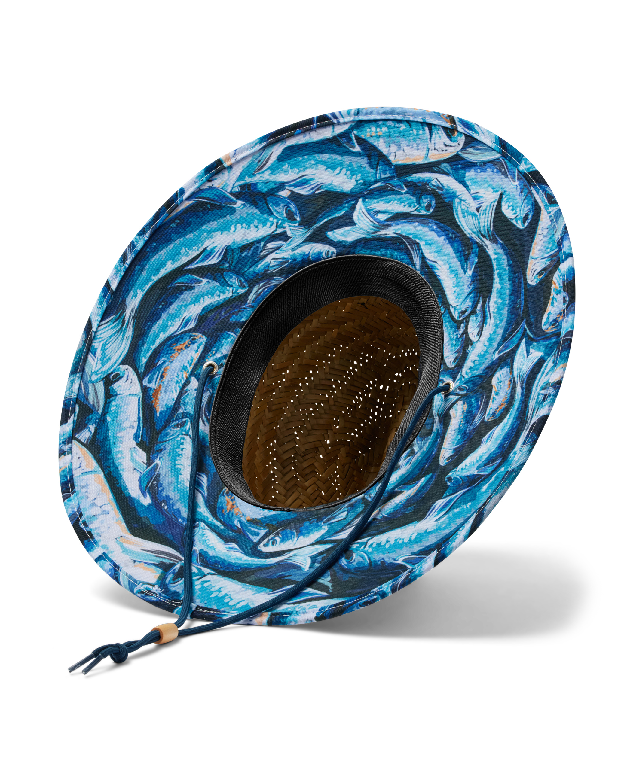 UPF50+ Lifeguard hat in Blue Fish
print bottom view