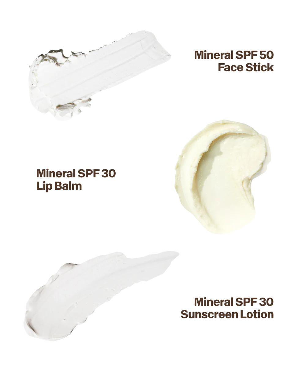 product swatches of Sun Bum® Mineral Kit
