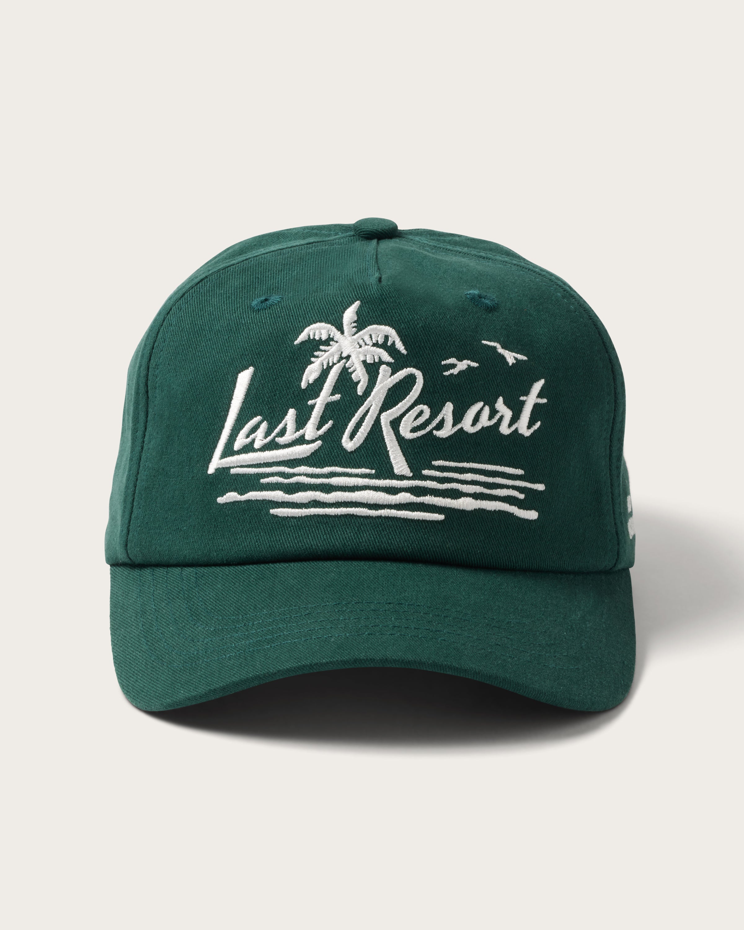 Hemlock Last Resort Baseball Hat in Green front view