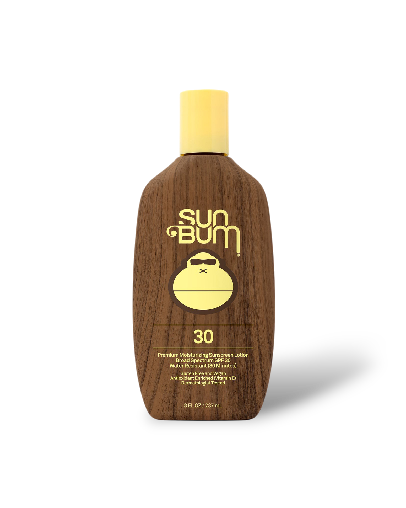 Sun Bum SPF 30 Original Sunscreen Lotion bottle front view.