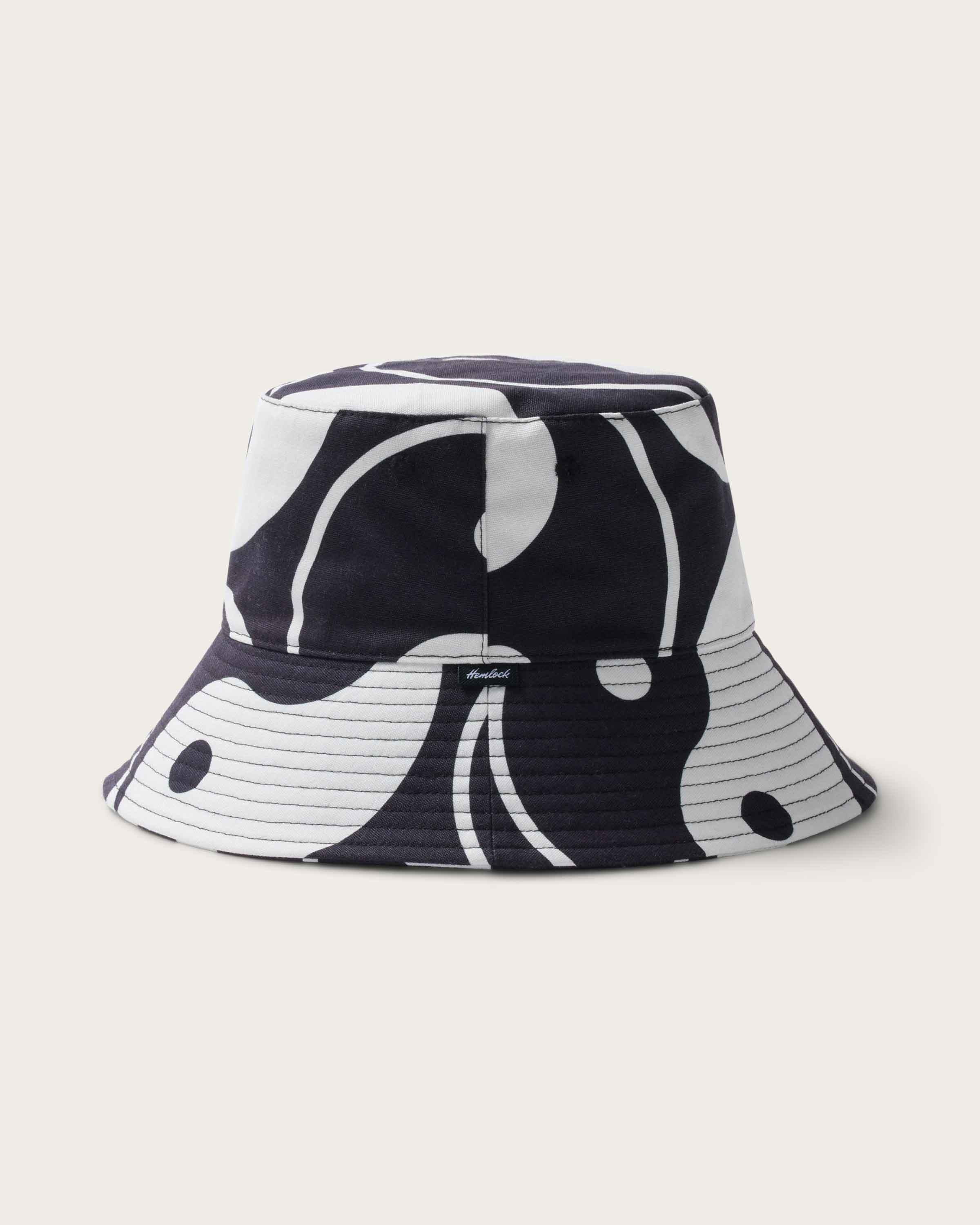 Hemlock Archer Cotton Bucket Hat in Yin-Yang side profile