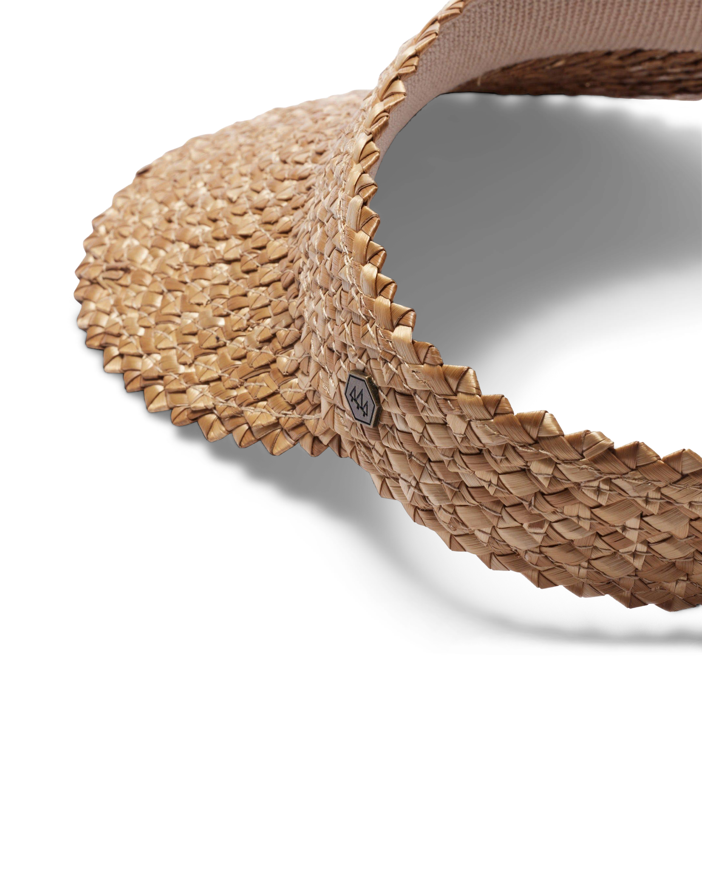 Capri Visor in Honeycomb - Big Kids - side view with Hemlock badge- Hemlock Hat Co. Visors - Big Kids
