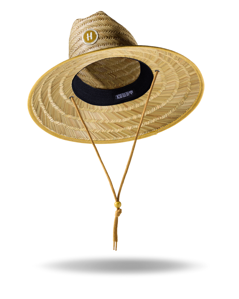 Hemlock Lifeguard Straw Hat in Bare Honey color 