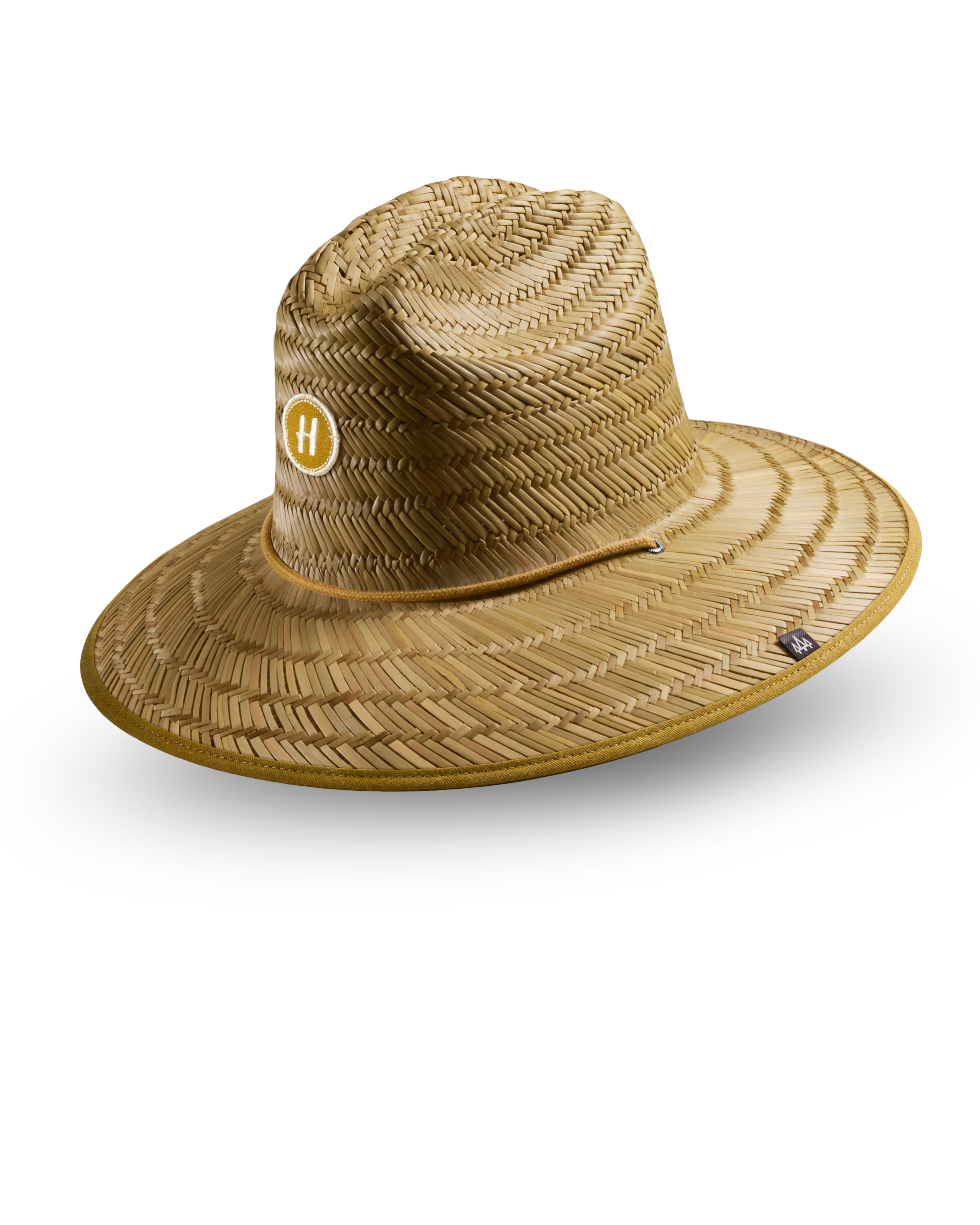 Hemlock Lifeguard Straw Hat in Bare Honey color side view