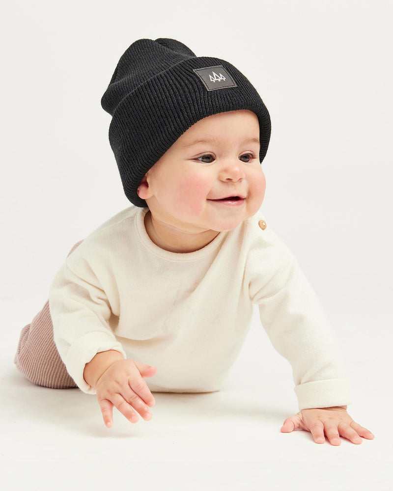 Baby Beacon Beanie in Black - undefined - Hemlock Hat Co. Beanies - Baby