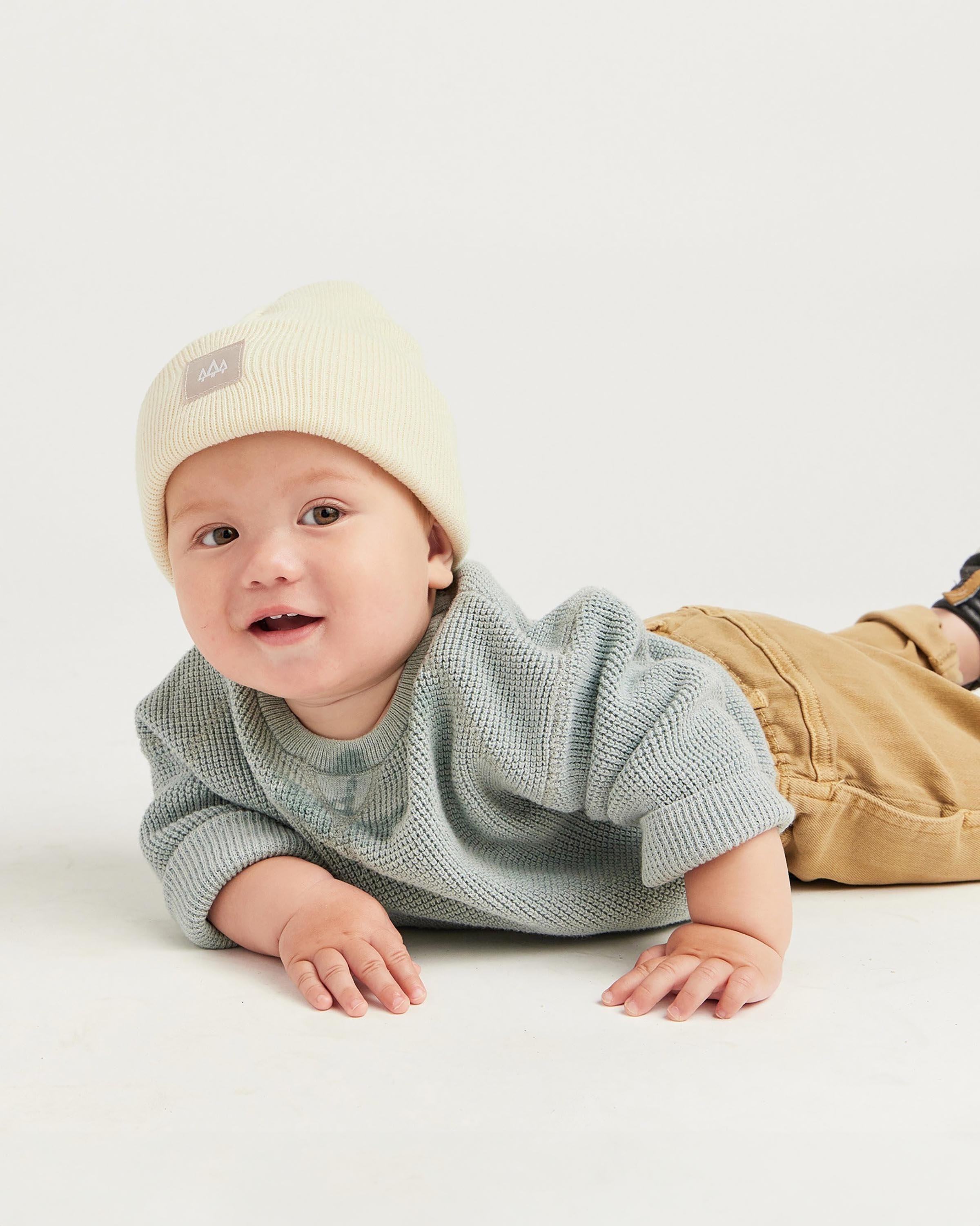 Baby Beacon Beanie in Bone - undefined - Hemlock Hat Co. Beanies - Baby