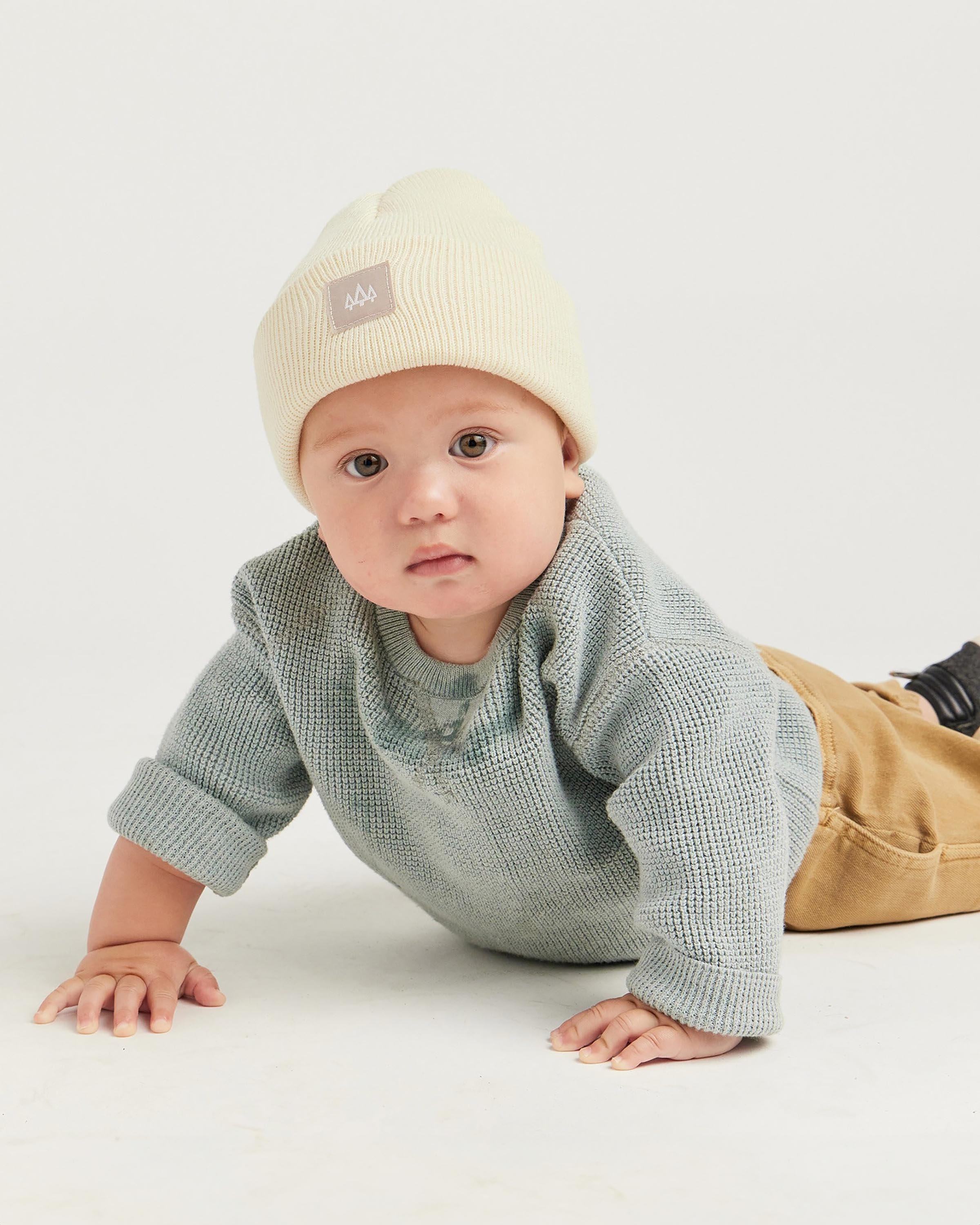 Baby Beacon Beanie in Bone - undefined - Hemlock Hat Co. Beanies - Baby