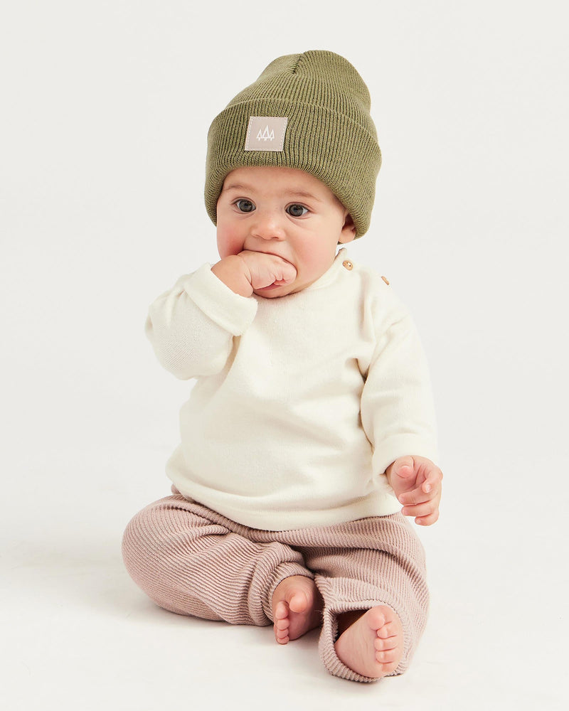 Baby Beacon Beanie in Olive - undefined - Hemlock Hat Co. Beanies - Baby