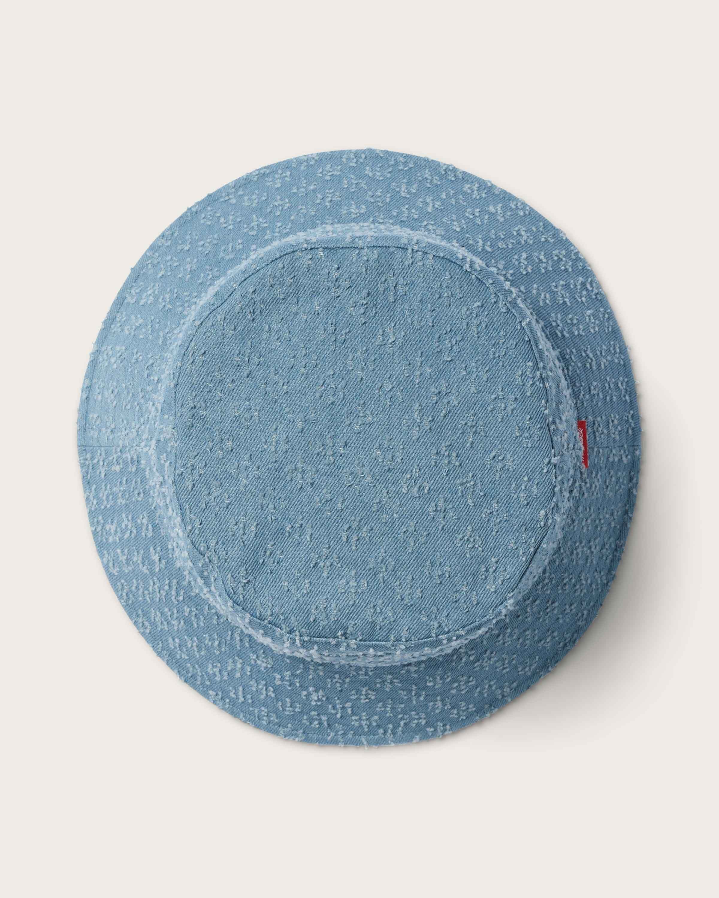 Hemlock Benny Denim Bucket Hat  top of hat