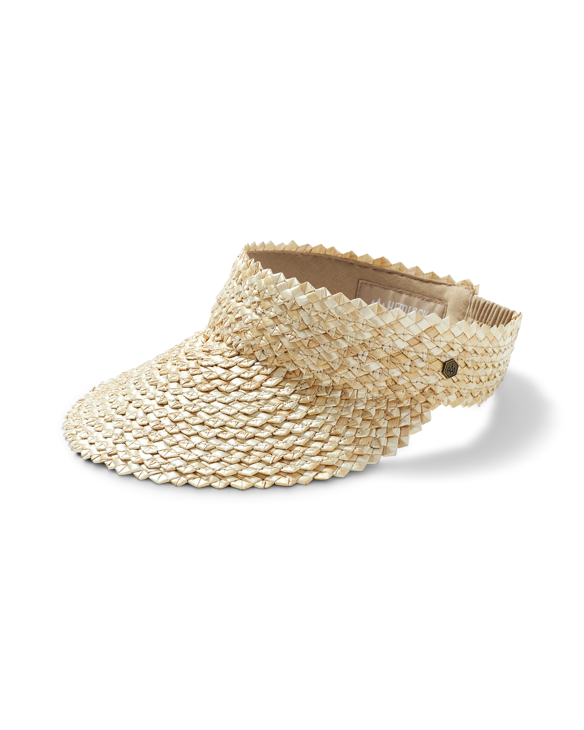 Hemlock Capri Straw visor in Blonde