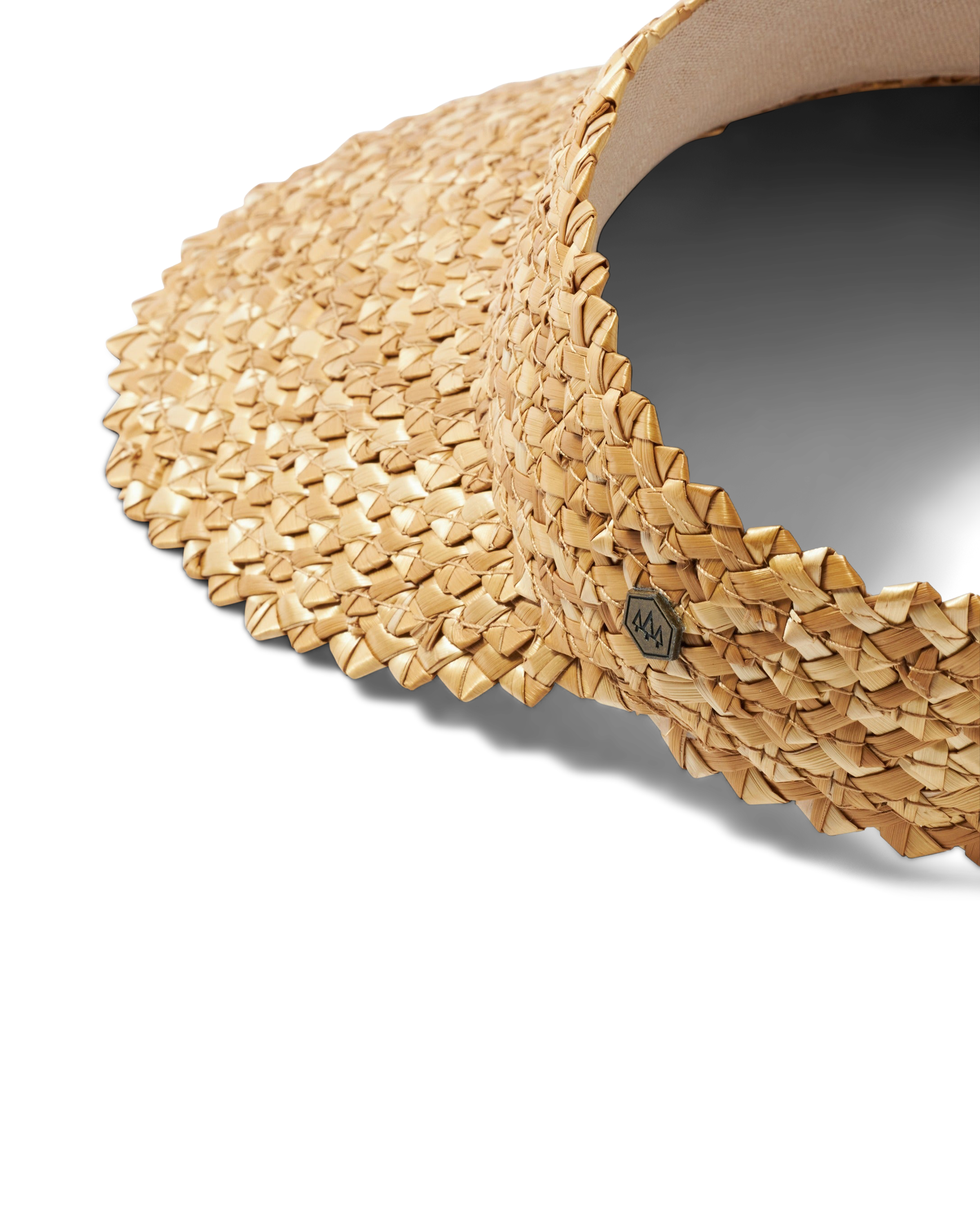 Hemlock Capri Straw visor in Honeycomb close up