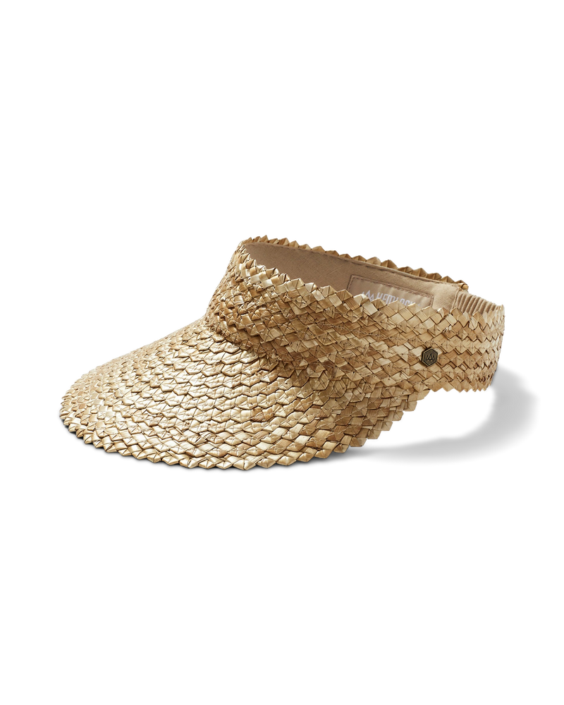 Hemlock Capri Straw visor in Honeycomb