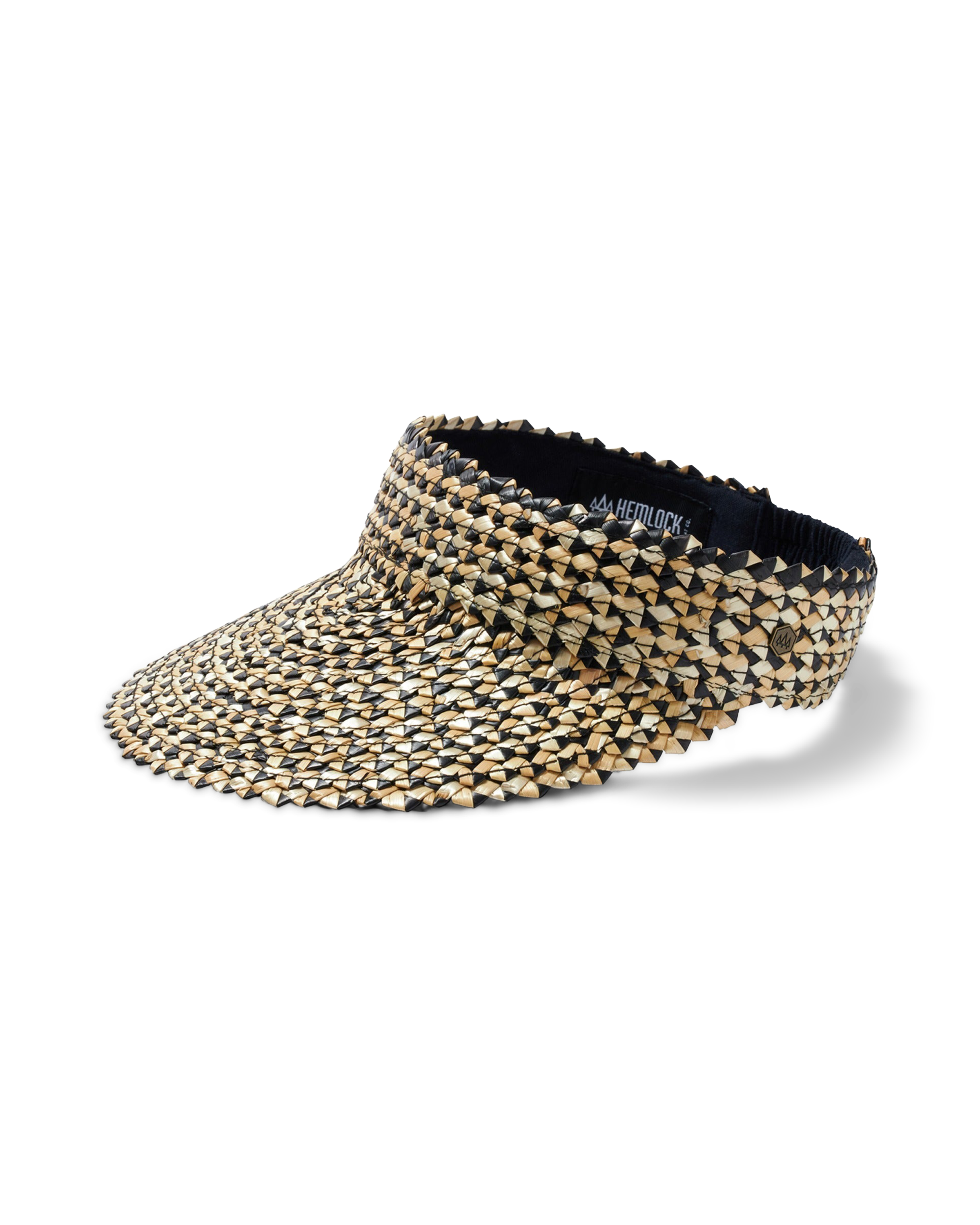Hemlock Capri Straw visor in Pepper
