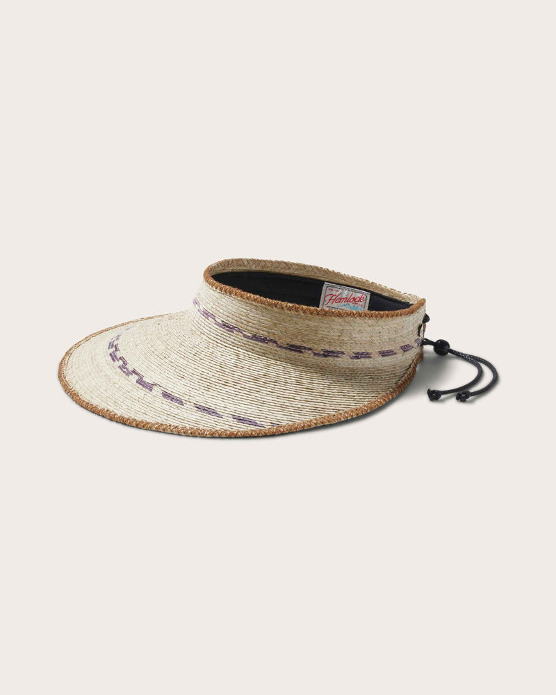 Hemlock Catalina Straw Visor in Natural