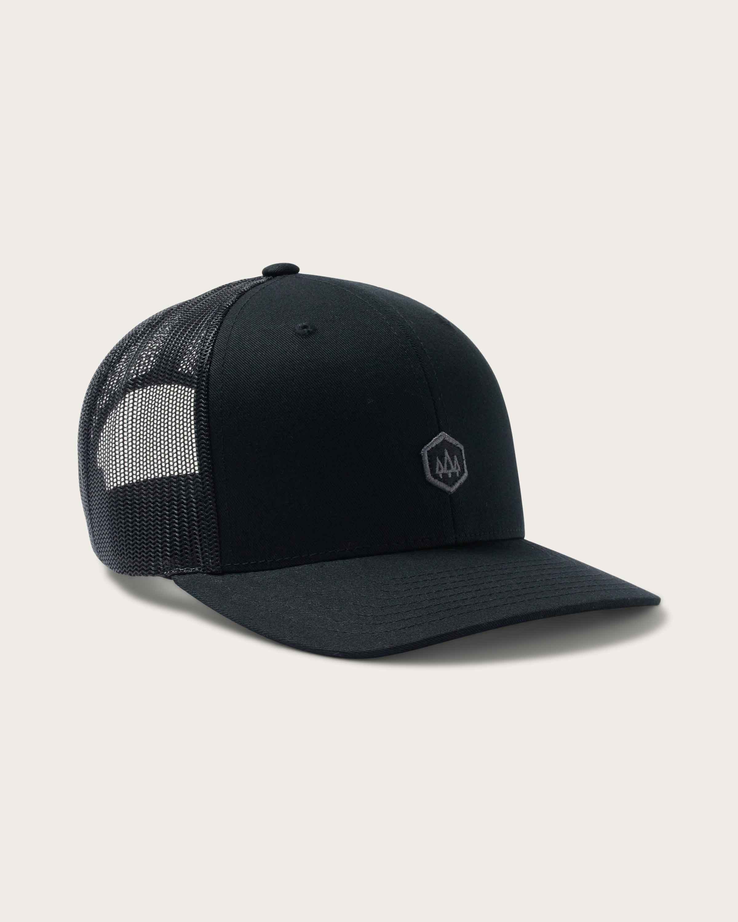 Cooper Trucker Hat in Black - undefined - Hemlock Hat Co. Ball Caps