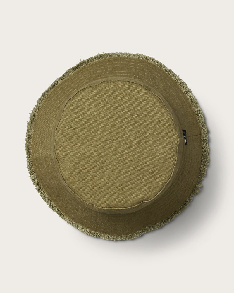 Hemlock Coronado Cotton Bucket Hat in Olive top of hat