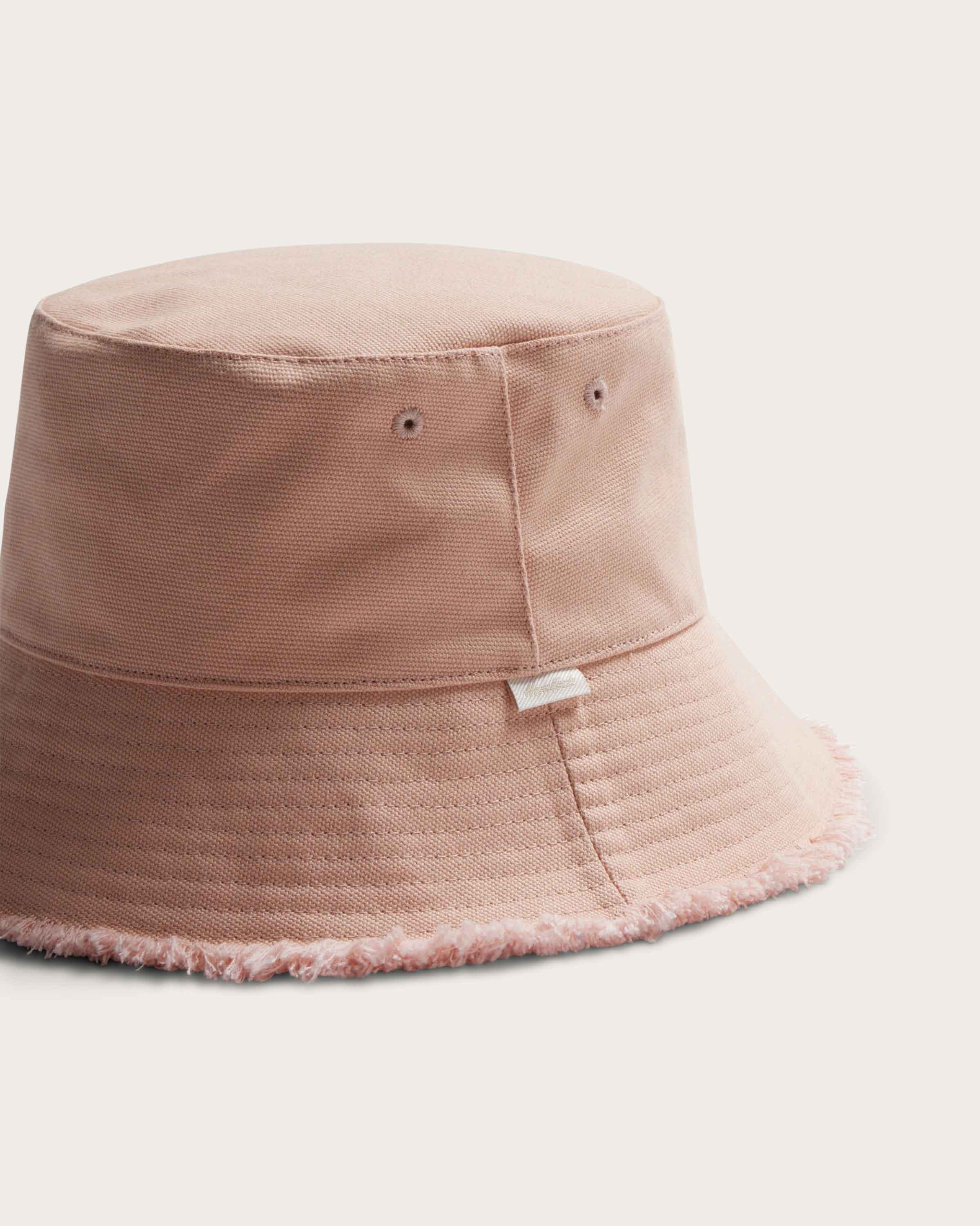 Hemlock Coronado Cotton Bucket Hat in Soft Pink detail