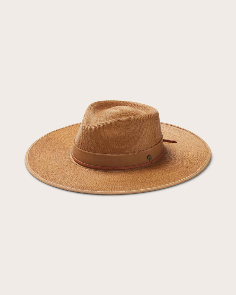 Hemlock Cruz Straw Fedora in Saddle