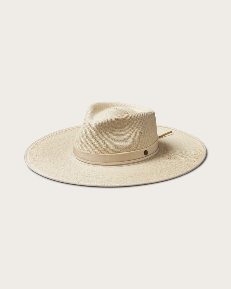 Hemlock Cruz Straw Fedora in Sand color