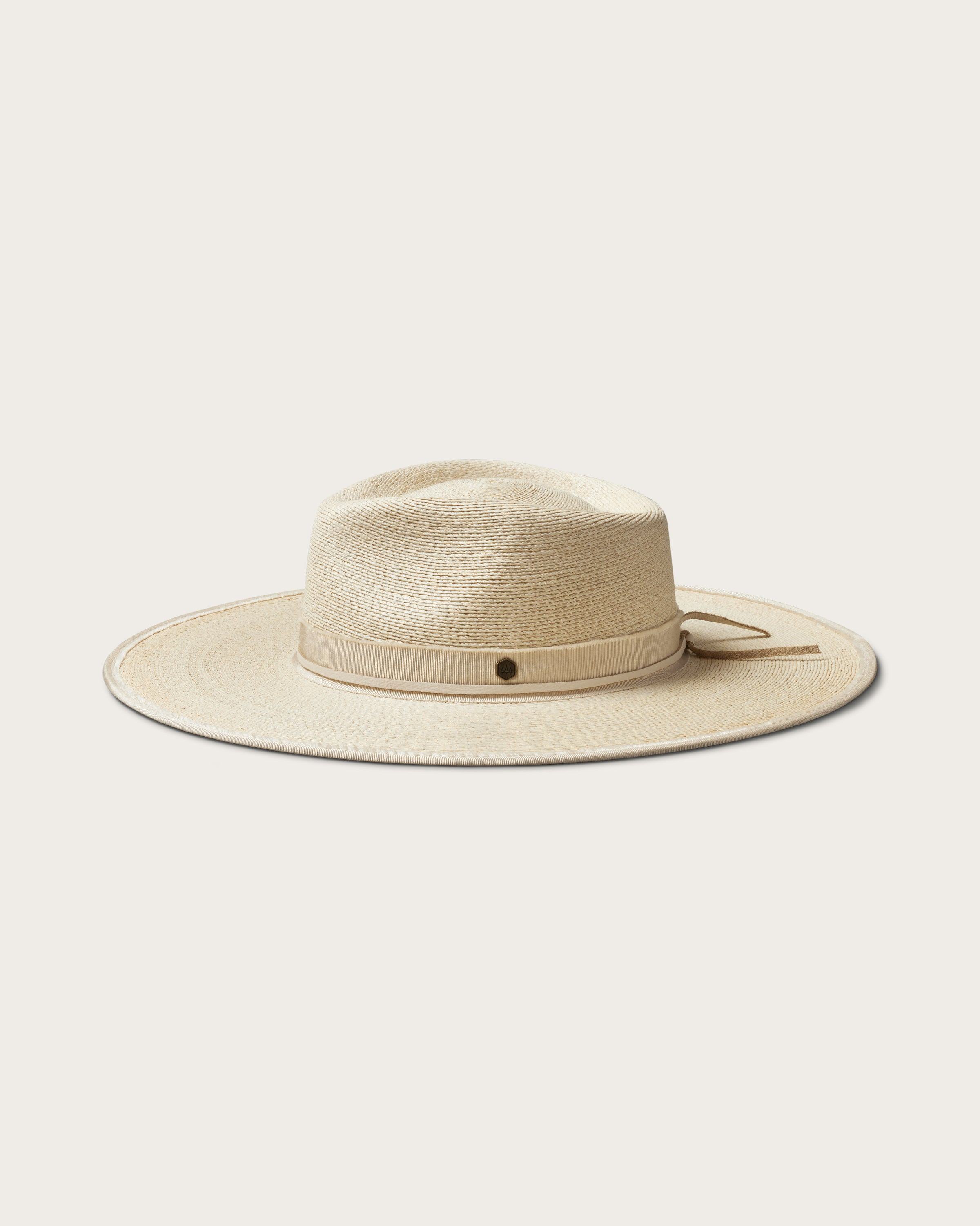 Hemlock Cruz Straw Fedora in Sand color side profile