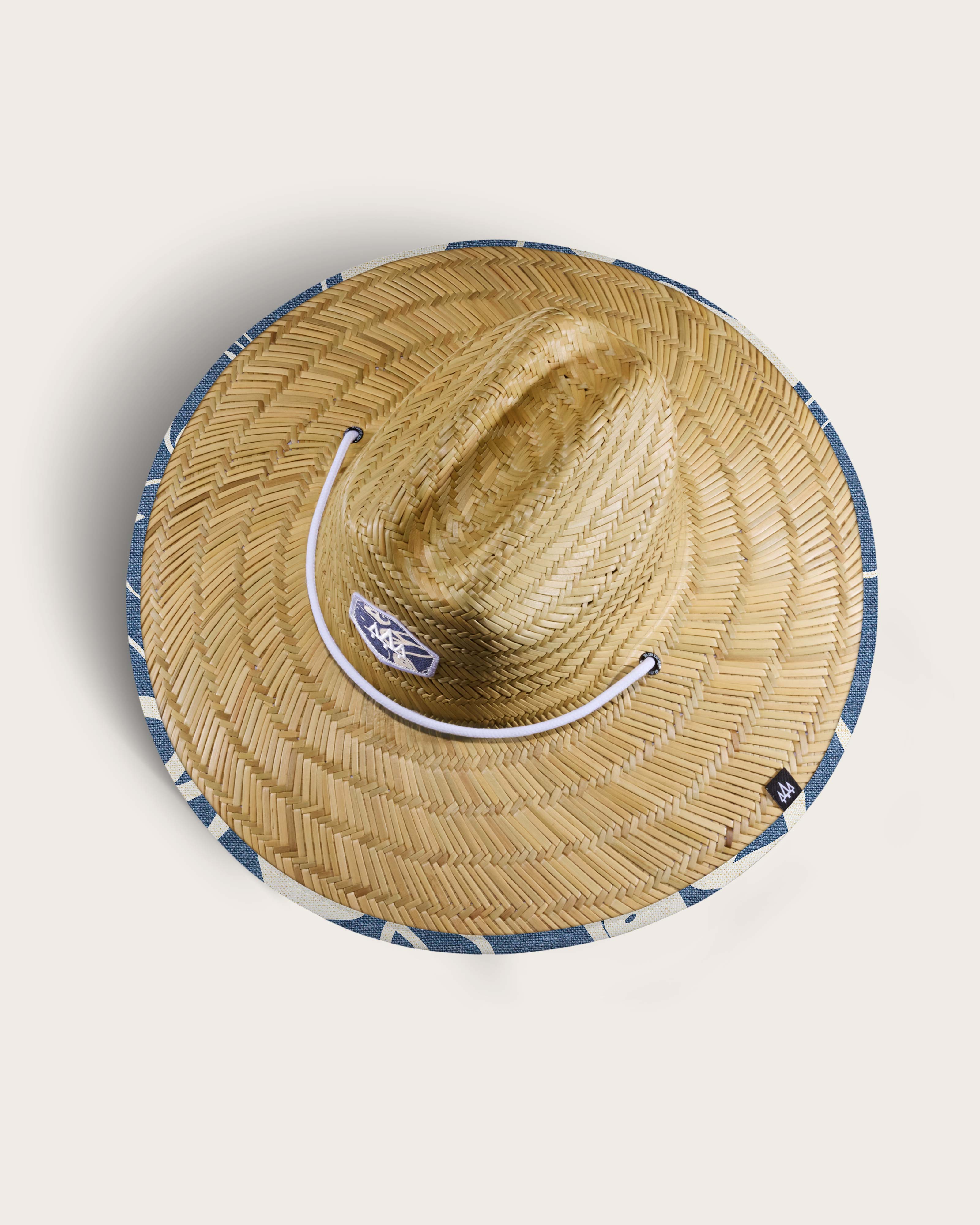 Harvey Straw Lifeguard Hat | Peace Sign Print Straw Hat UPF 50+