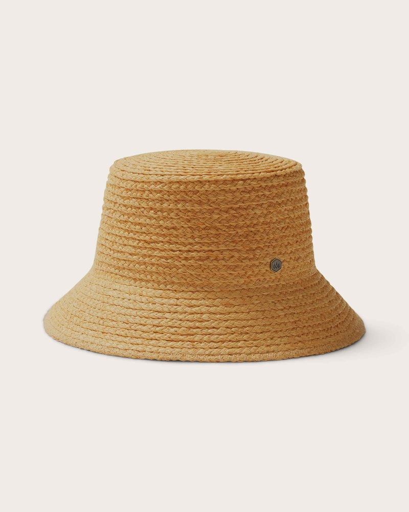 Hemlock Haven Straw Bucket Hat in Fawn
