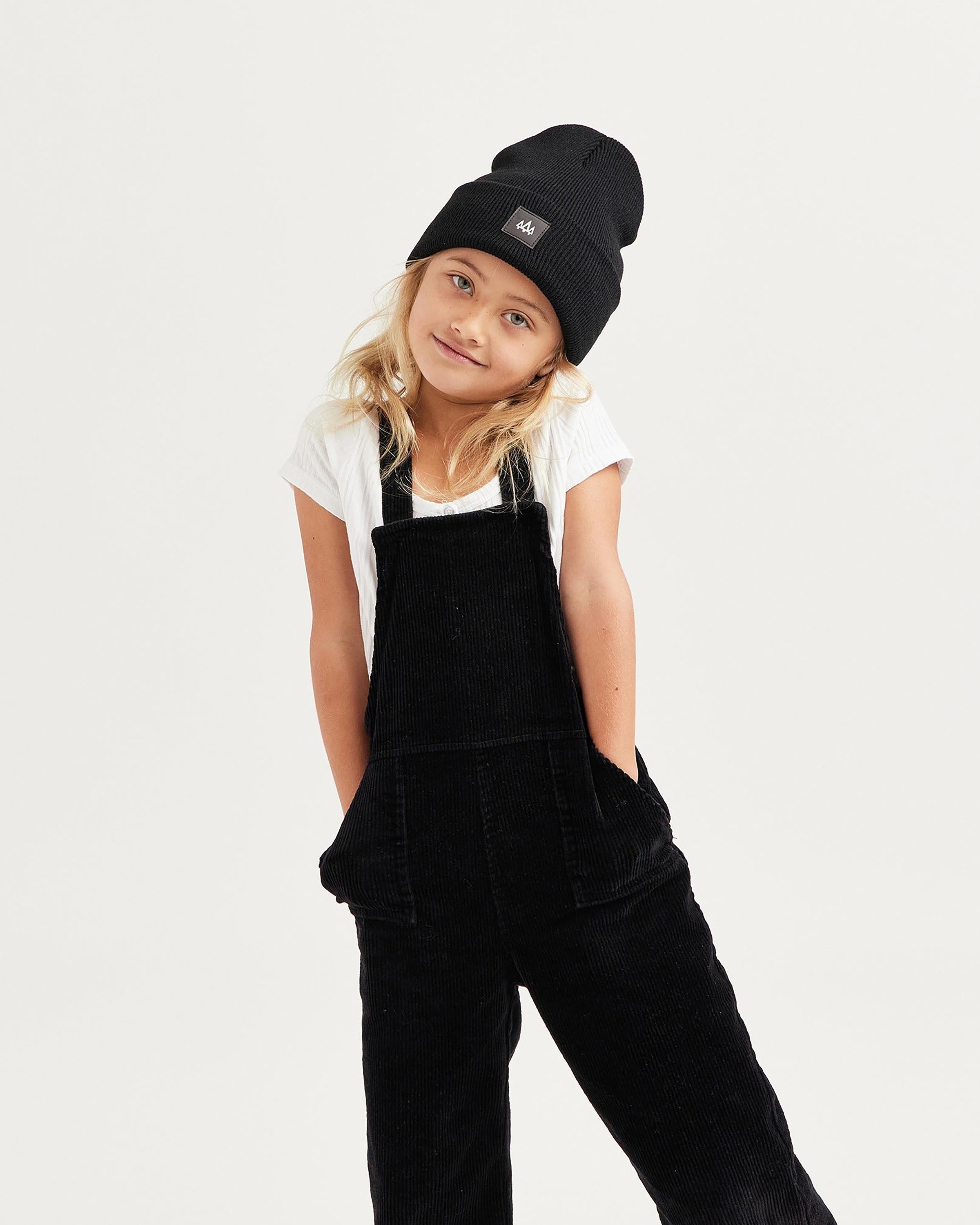 Kids Beacon Beanie in Black - undefined - Hemlock Hat Co. Beanies - Kids