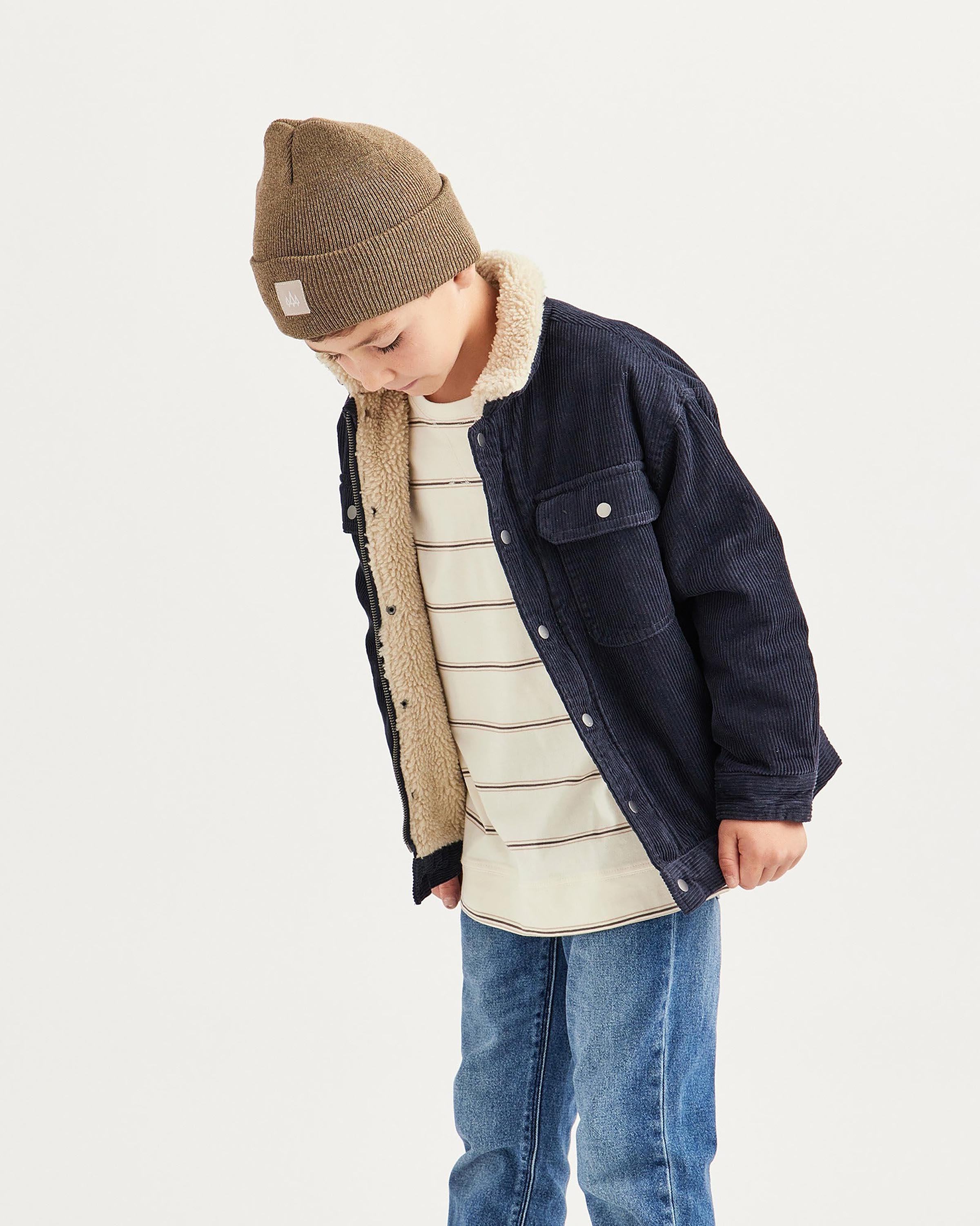 Kids Beacon Beanie in Brown Marled - undefined - Hemlock Hat Co. Beanies - Kids