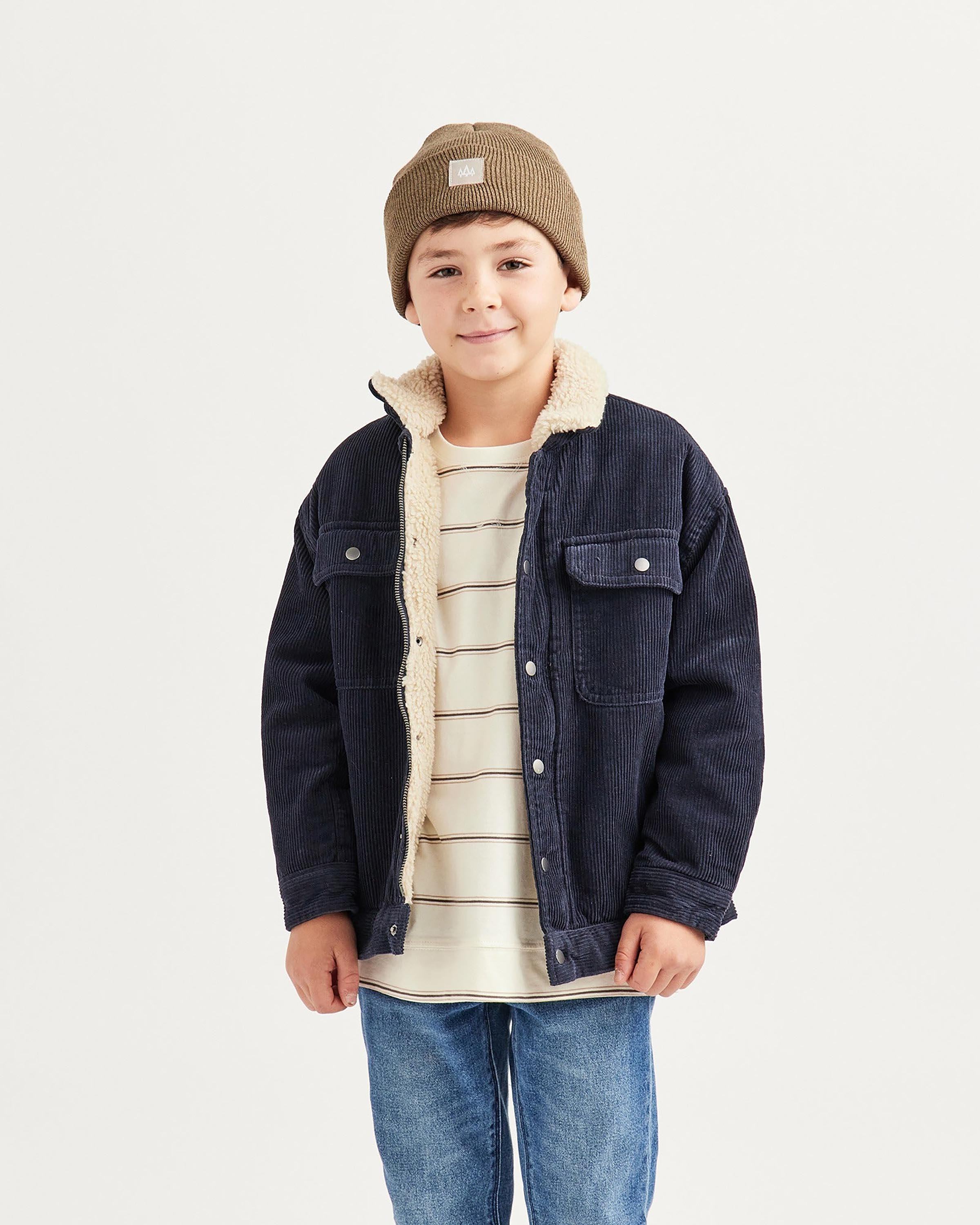 Kids Beacon Beanie in Brown Marled - undefined - Hemlock Hat Co. Beanies - Kids